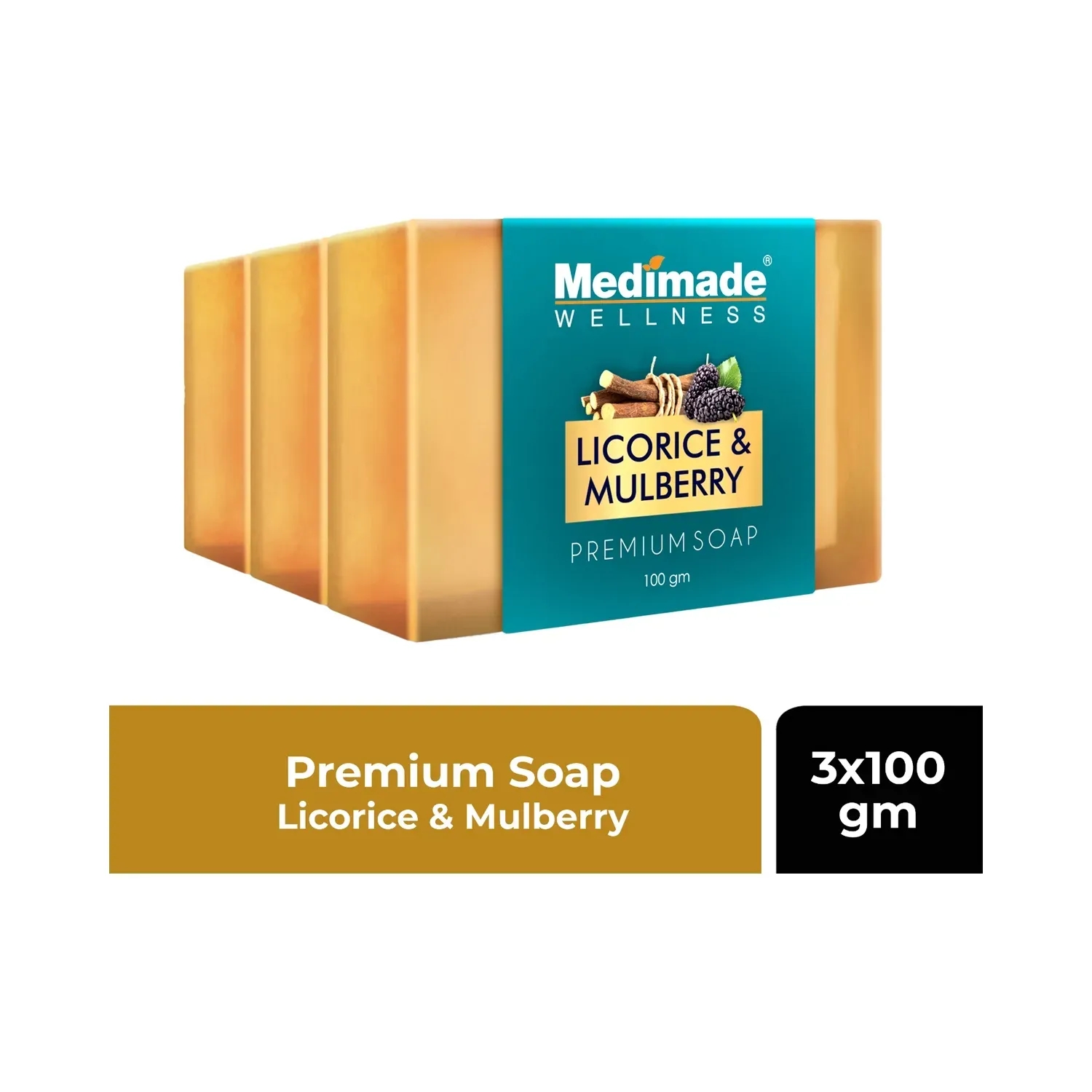 Medimade | Medimade Licorice & Mulberry Premium Soap (3Pcs)