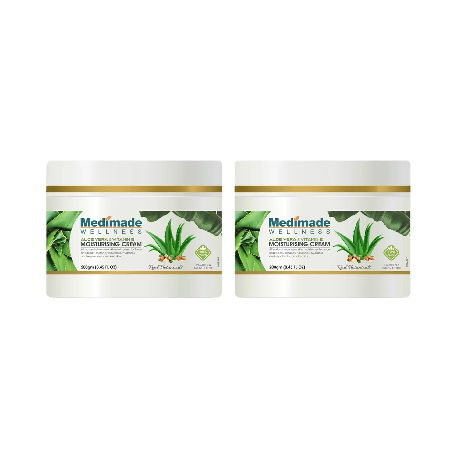 Medimade | Medimade Aloe Vera & Vitamin E Moisturising Cream (2Pcs)