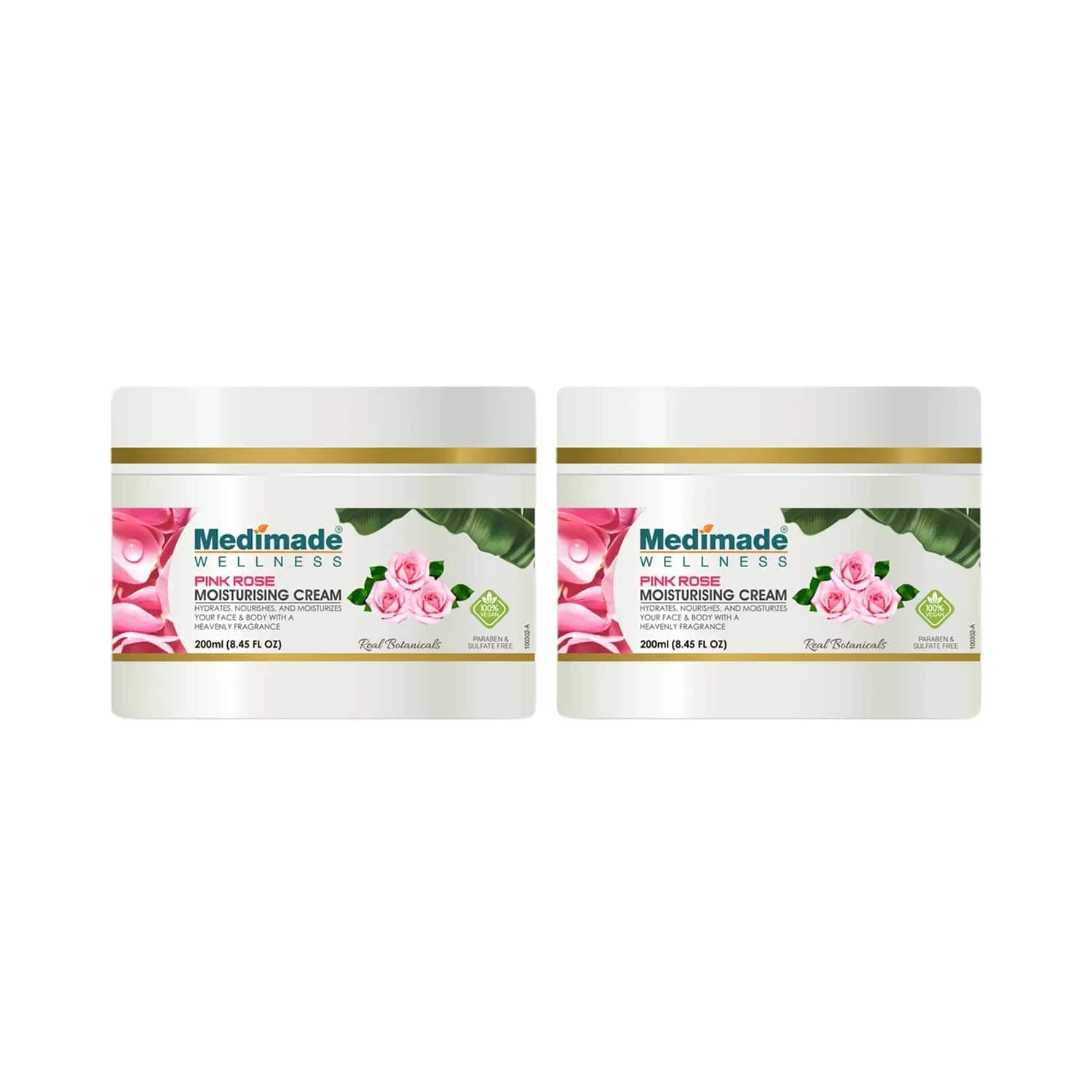 Medimade | Medimade Pink Rose Moisturising Cream (2Pcs)