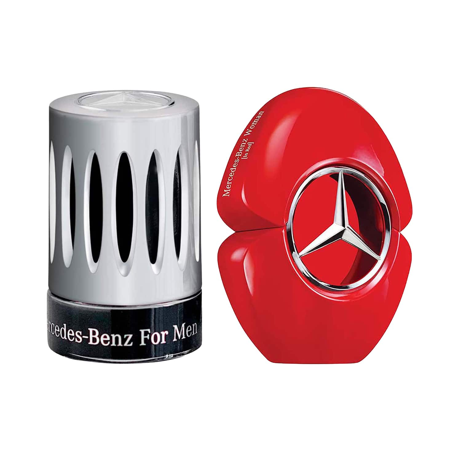 Mercedes-Benz | Mercedes-Benz Travel Collection For Him EDT + Red for Women EDP Minis Pack of 2 Combo