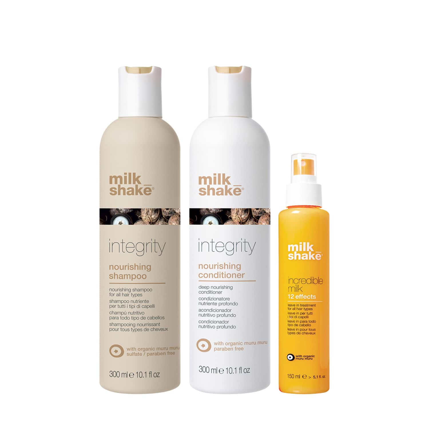 Milk Shake | Milk Shake Integrity Nourishing Shampoo, Conditioner and Incredible Milk Damage Control Bundle