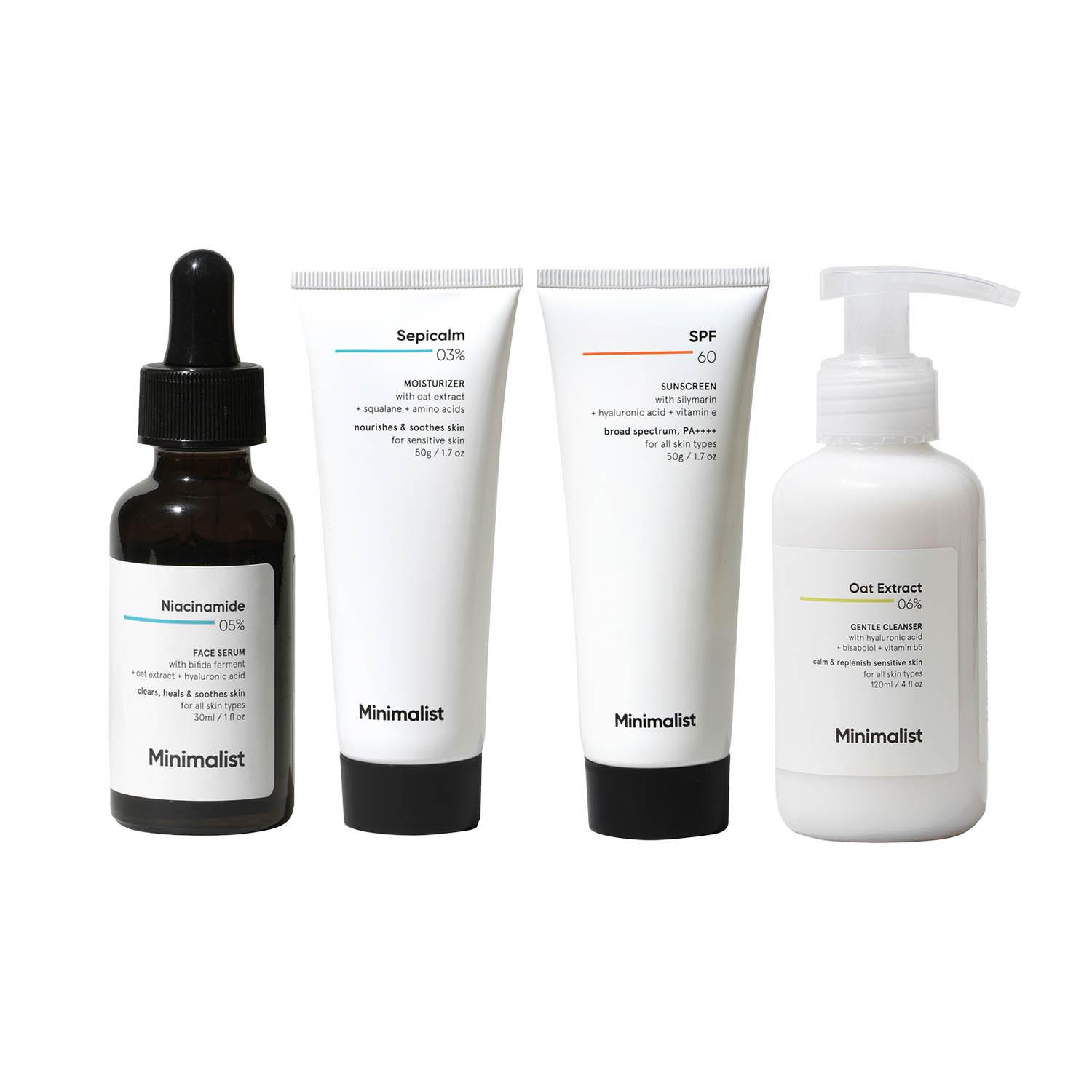 Minimalist | Minimalist Daily Skincare Routine For Sensitive Skin & Damaged Barrier Csms Combo