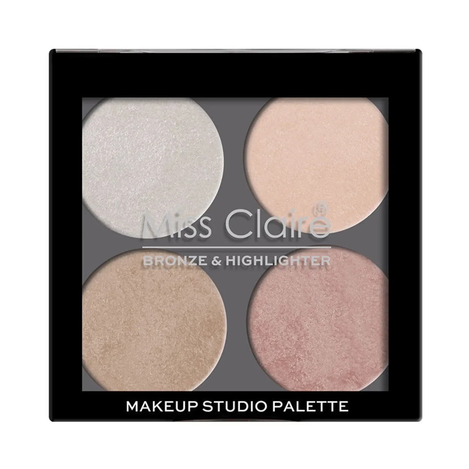 Miss Claire Bronze & Highlighter Makeup Studio Palette - 2 (8g)