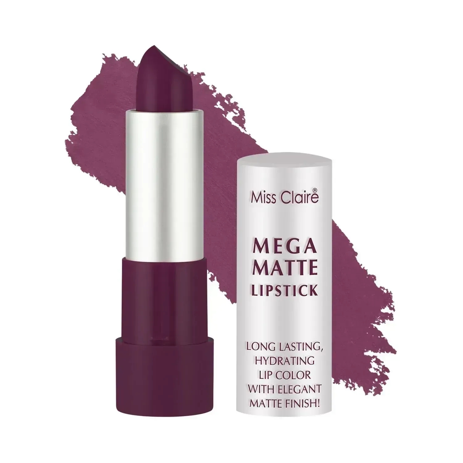 Miss Claire Mega Matte Lipstick - 21 Purple (3.5g)