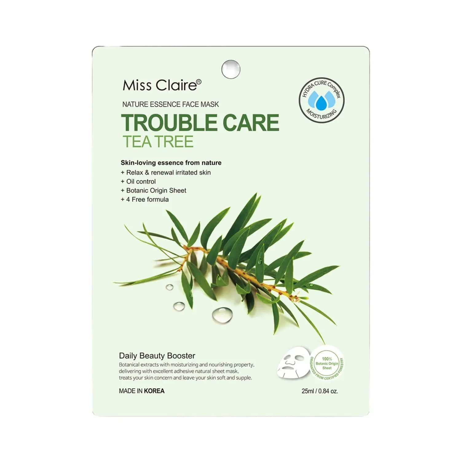 Miss Claire | Miss Claire Nature Essence Face Mask - Tea Tree (25ml)