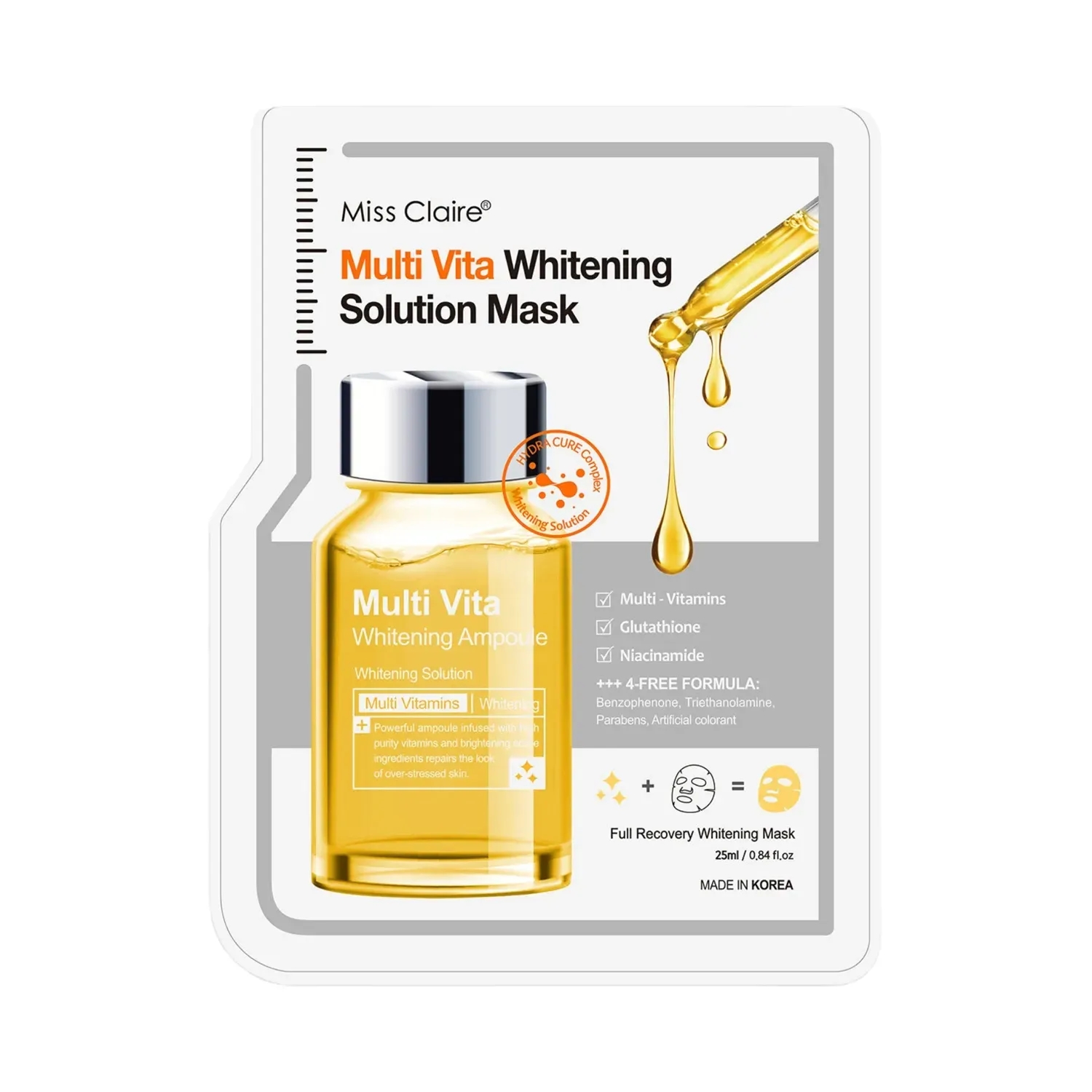 Miss Claire | Miss Claire Multi Vita Whitening Solution Mask - (25ml)