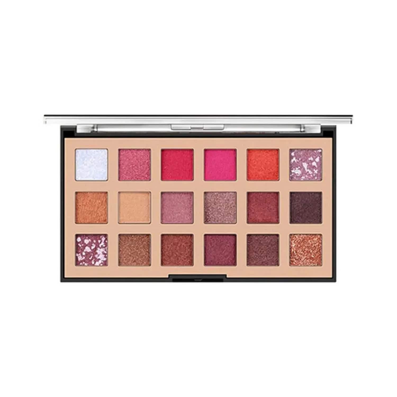 Miss Rose | Miss Rose 18 Color Matte & Glitter Nude Eyeshadow Palette - M03 (19.7g)