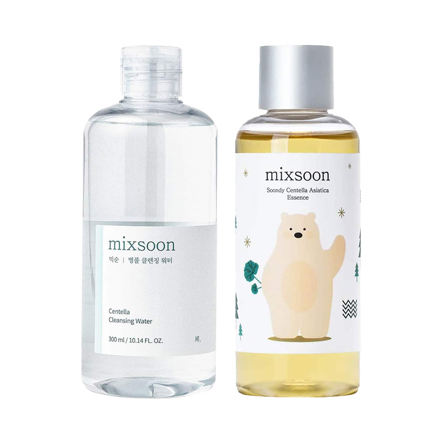 Mixsoon | Mixsoon Calm & Clear Duo – Centella Cleansing Water & Soondy Essence for Sensitive Skin Combo