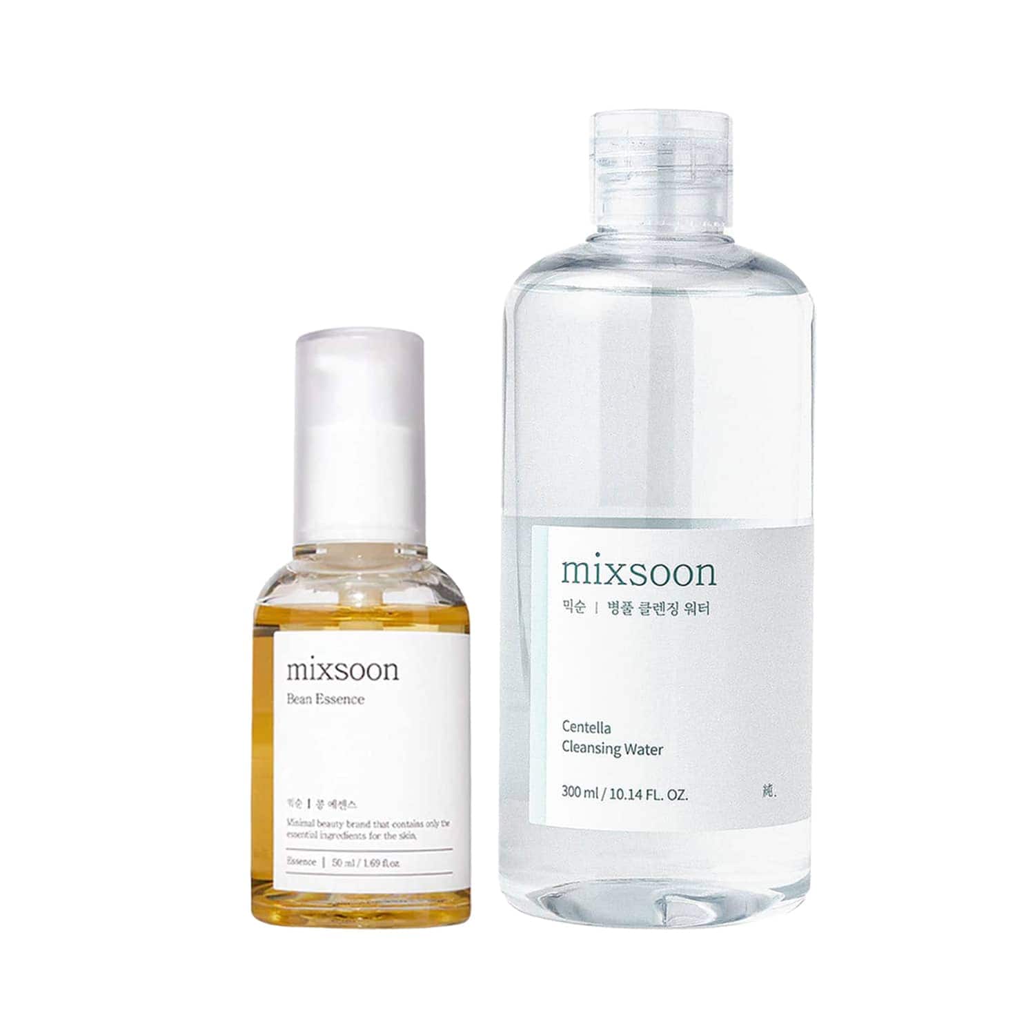 Mixsoon | Mixsoon Pore Purifying Pair – Centella Cleansing water & Bean Essence for Clear, Smooth Skin Combo