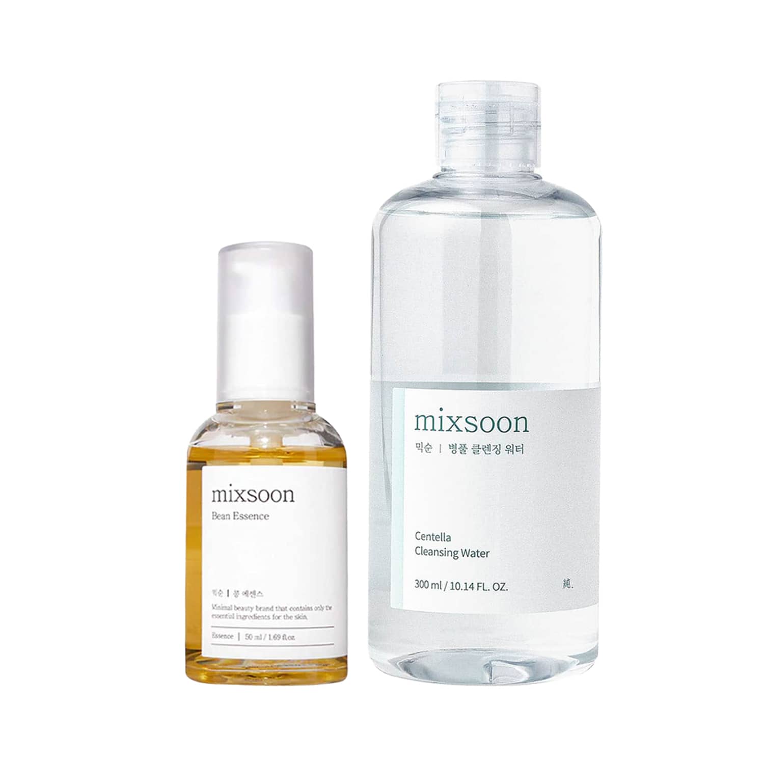 Mixsoon | Mixsoon Pore Purifying Pair – Centella Cleansing water & Bean Essence for Clear, Smooth Skin Combo