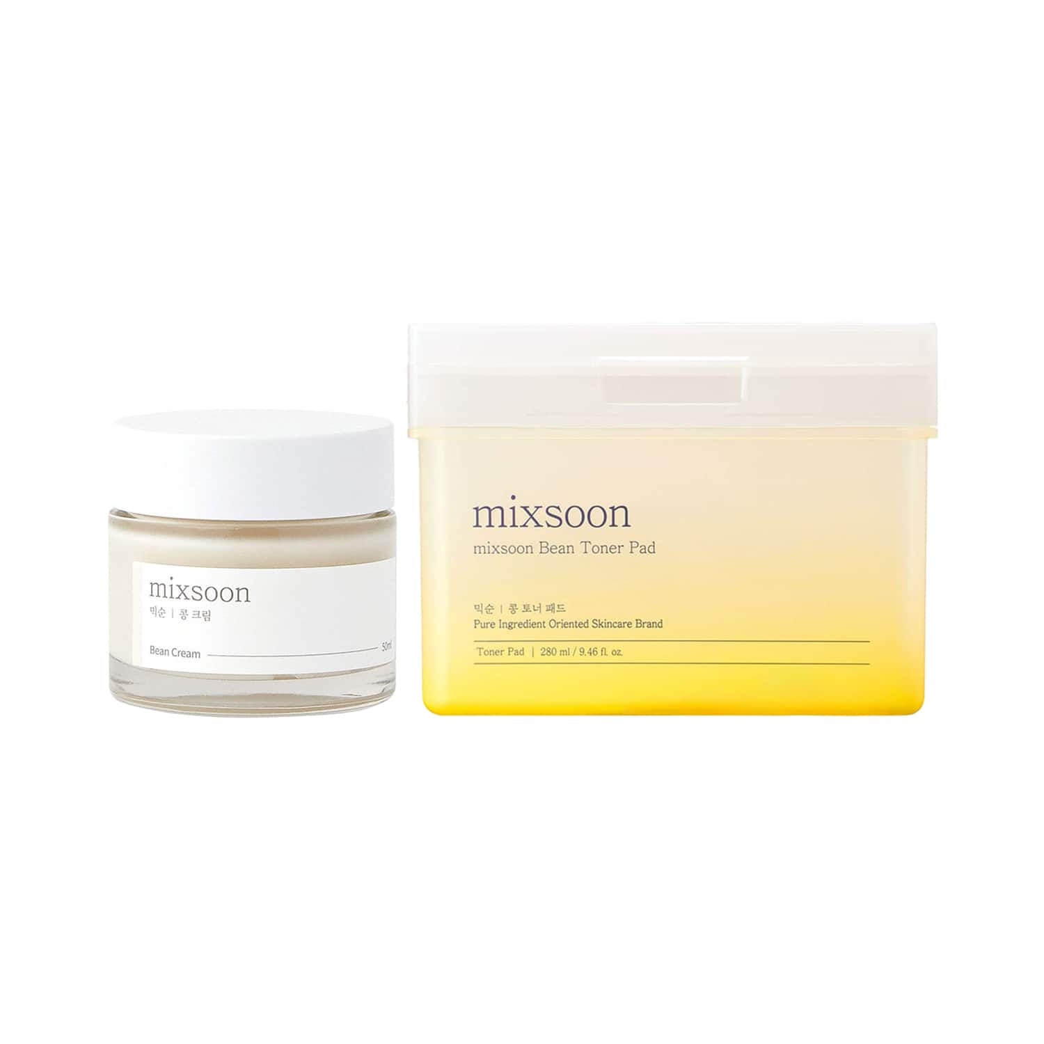 Mixsoon | Mixsoon Soft Skin Edit – Bean Toner Pad & Bean Cream for Smooth, Hydrated Texture Combo