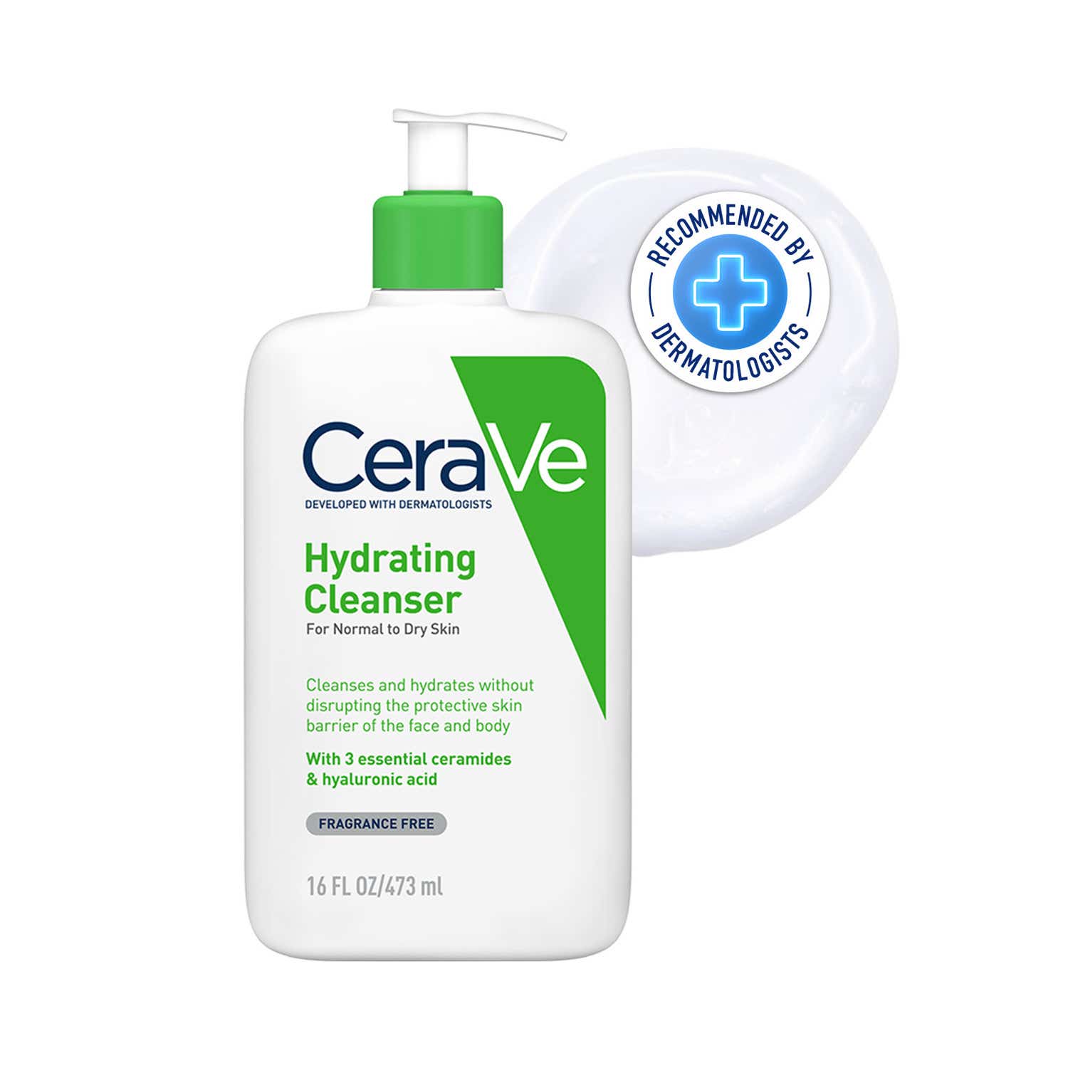 CeraVe | CeraVe Hydrating Cleanser Non-Foaming Face Wash for Dry Skin (473 ml)