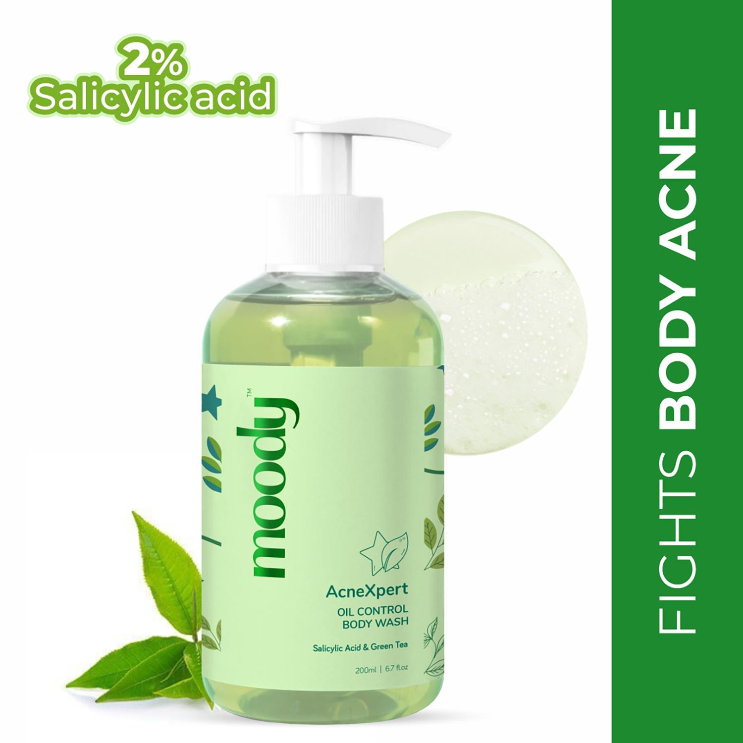 Moody | Moody Acnexpert with Salicylic Acid and Green Tea Body Wash (200 ml)
