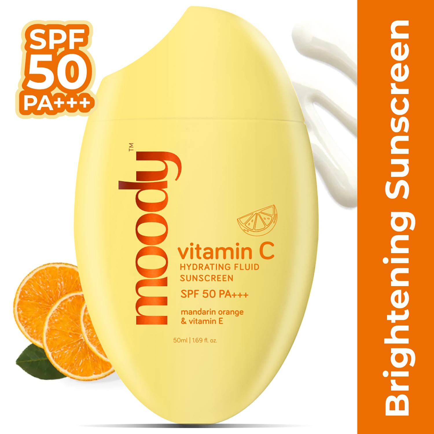 Moody | Moody Vitamin C Hydrating Fluid Sunscreen with SPF 50 PA+++ (50 ml)