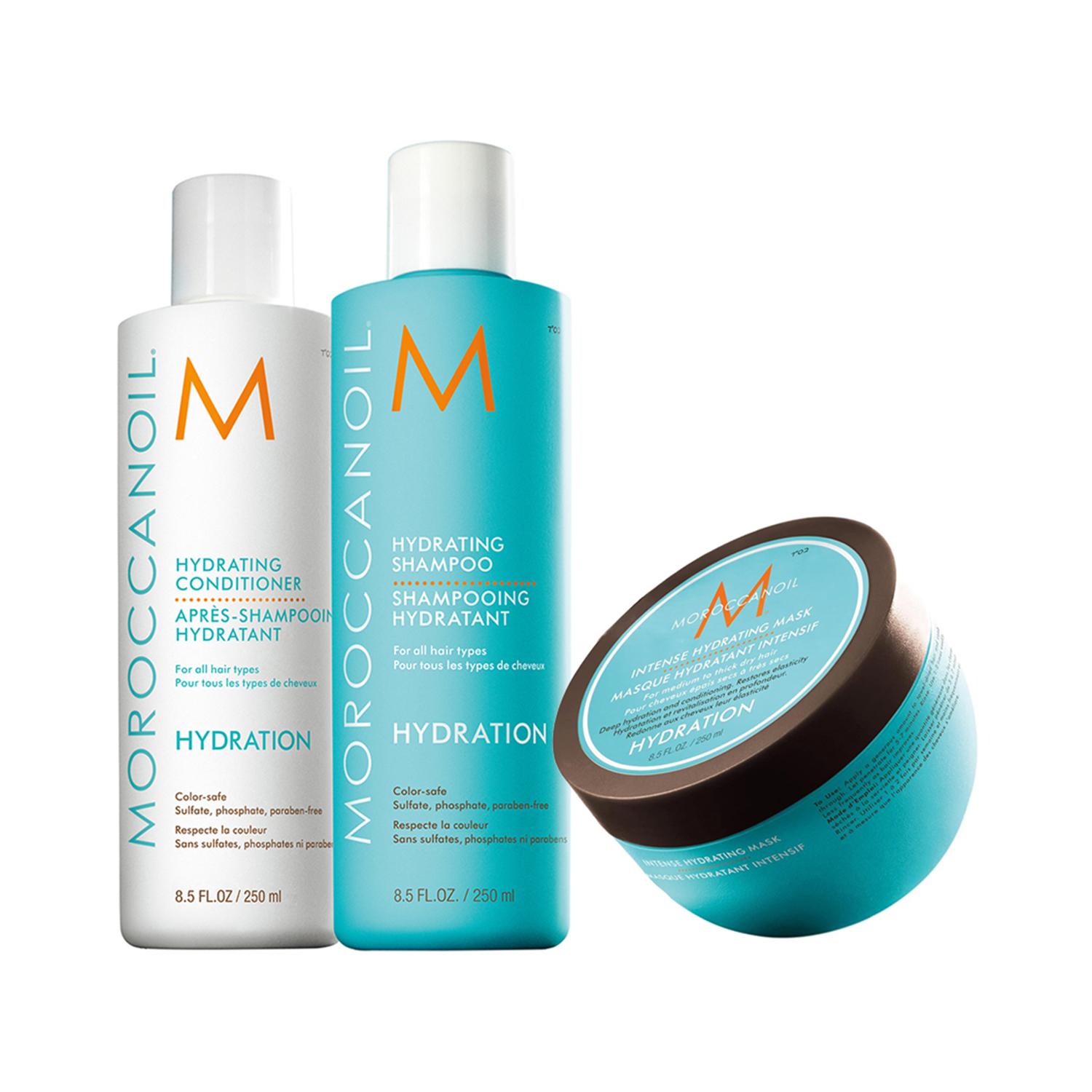 Moroccanoil | Moroccanoil Hydrating Shampoo, Conditioner & Intense Hydrating Mask - Hydrating Combo