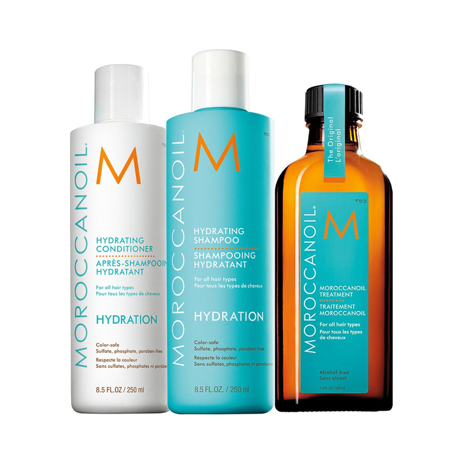 Moroccanoil | Moroccanoil Treatment Oil, Hydrating Shampoo & Conditioner - Hydrating Combo