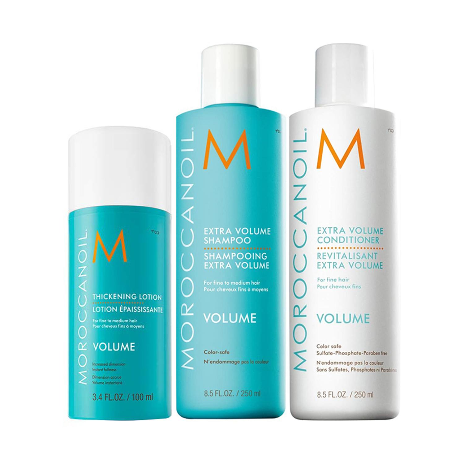 Moroccanoil | Moroccanoil Extra Volume Shampoo, Conditioner & Thickning Lotion - Volume Combo