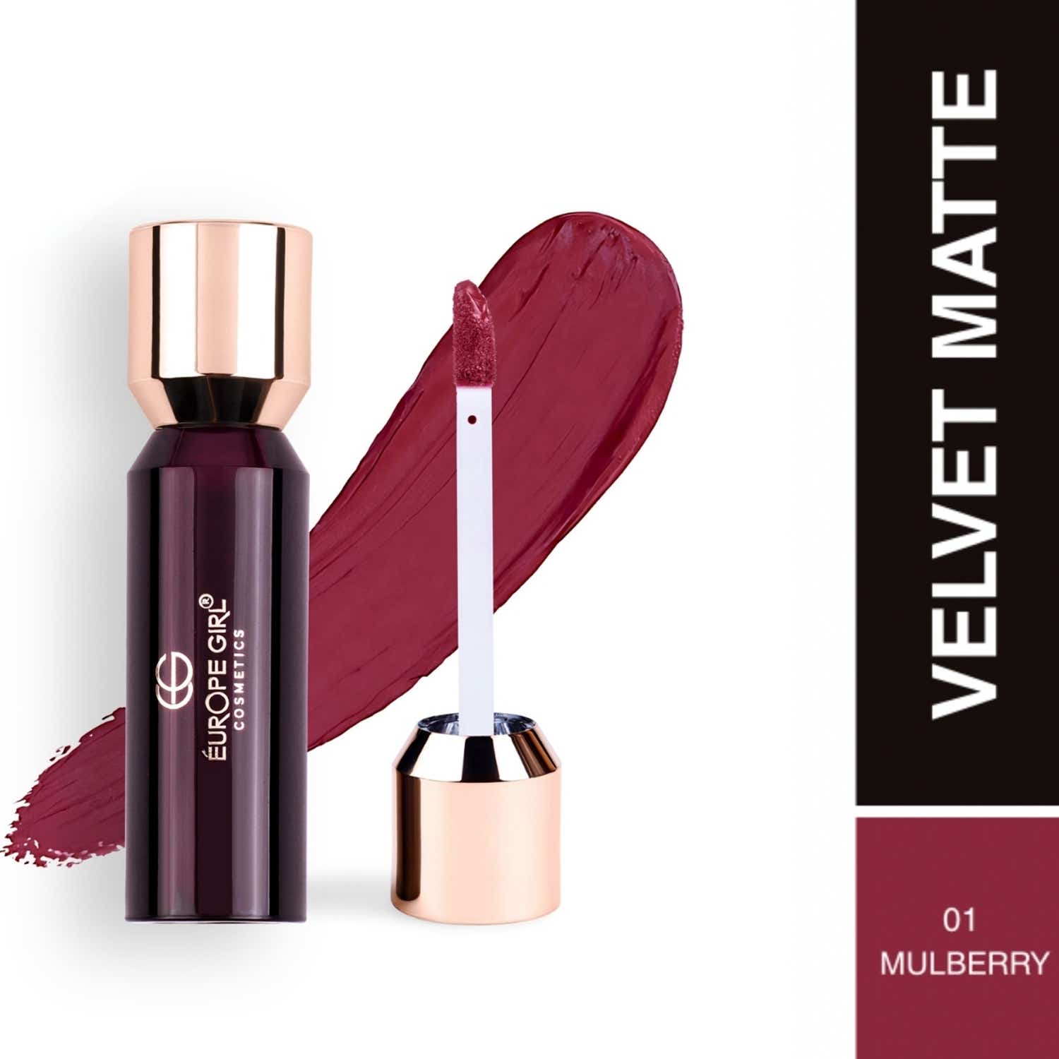 Europe Girl | Europe Girl Velvet Matte Liquid Lipstick - Mulberry 01 (3.5 g)