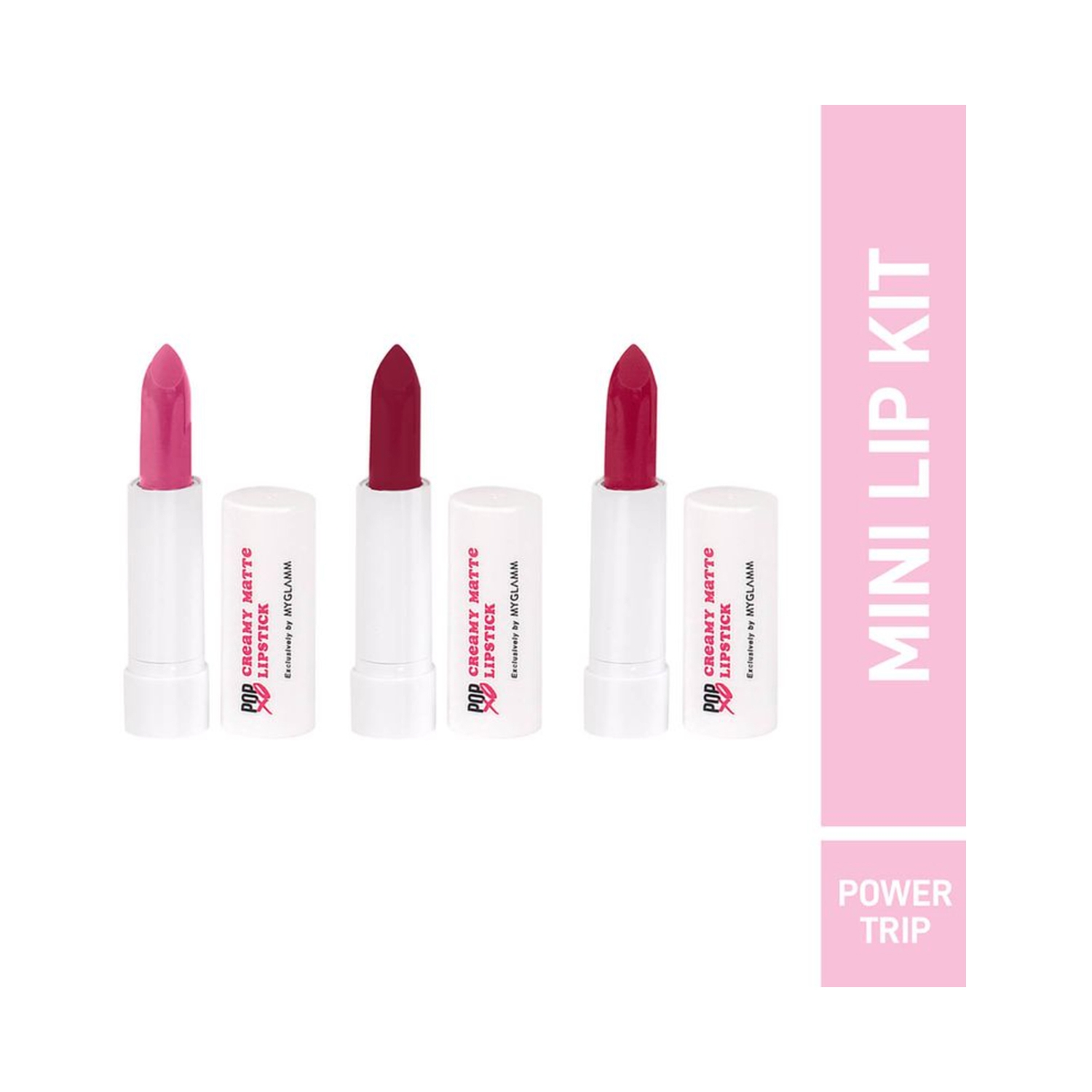 MyGlamm | MyGlamm Popxo Makeup Collection Mini Lip Kit - Power Trip (3 Pcs)