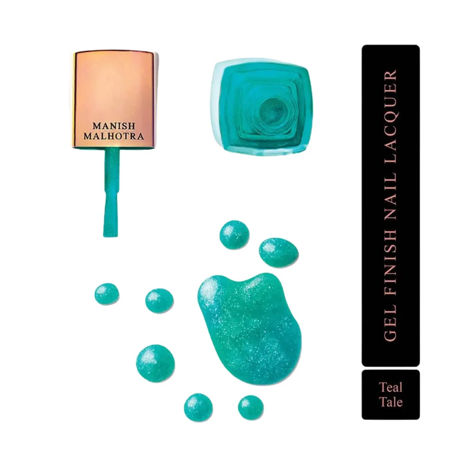 MyGlamm | MyGlamm Manish Malhotra Gel Finish Nail Lacquer - Teal Tale (12ml)