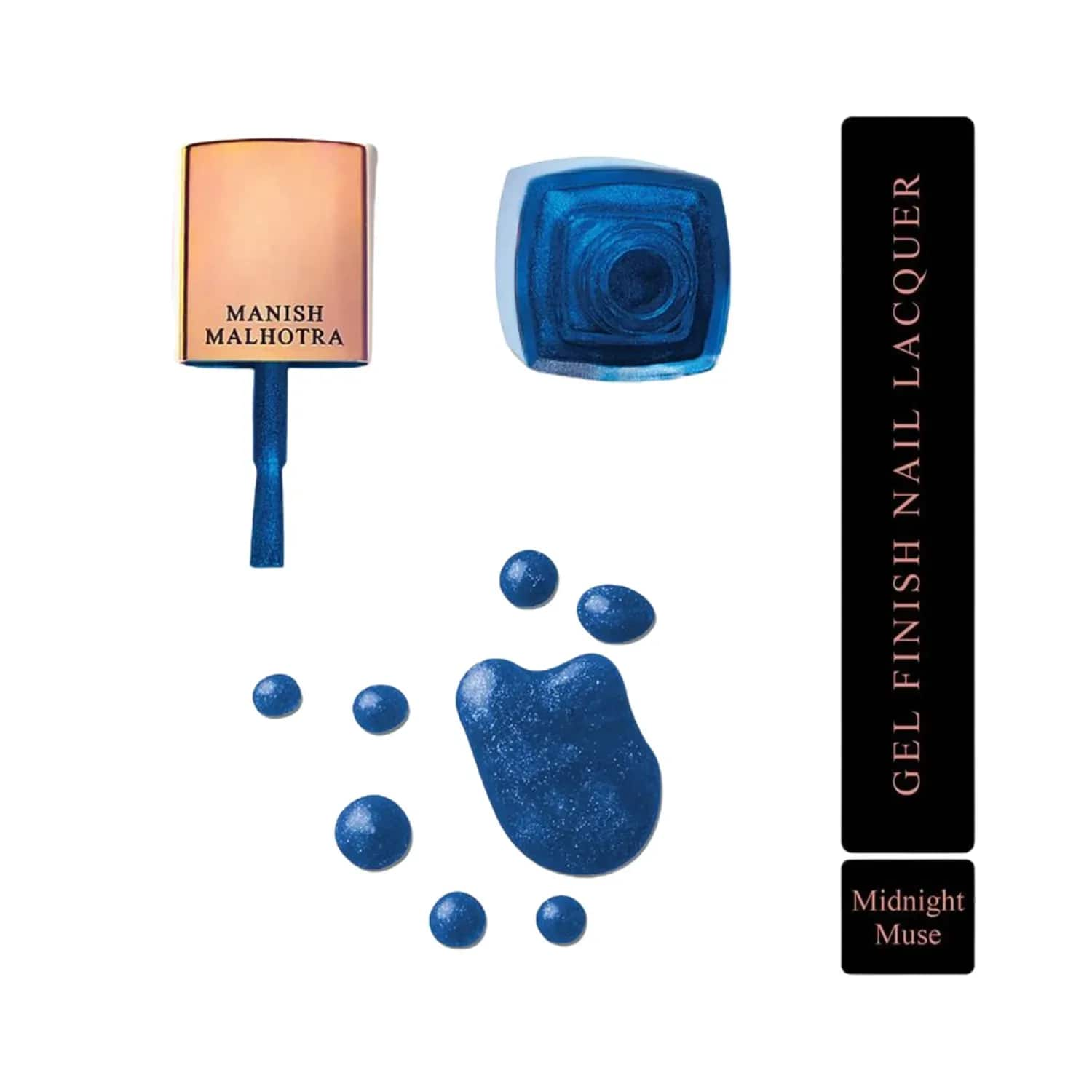 MyGlamm | MyGlamm Manish Malhotra Gel Finish Nail Lacquer - Midnight Muse (12ml)