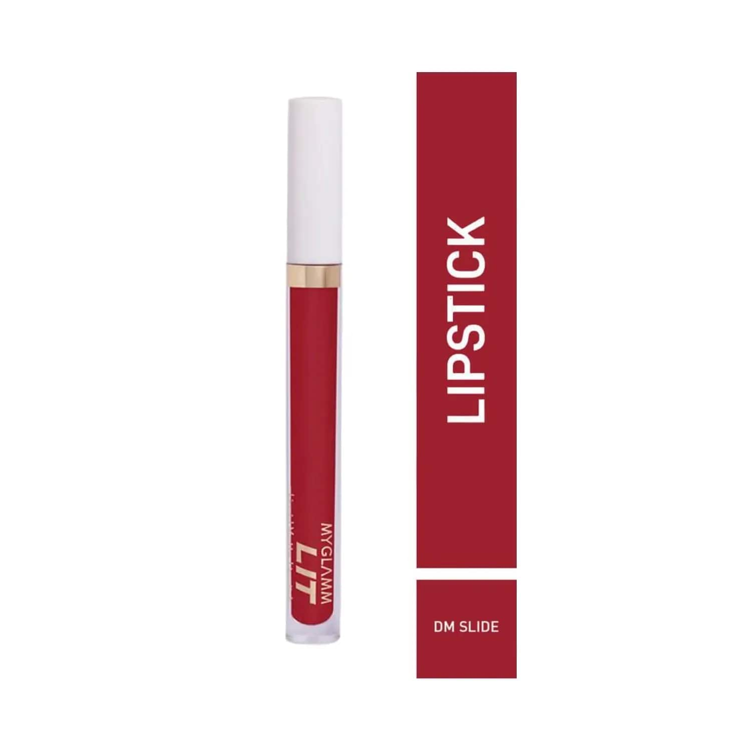 MyGlamm | MyGlamm LIT Liquid Matte Liquid Lipstick - Dm Slide (3ml)