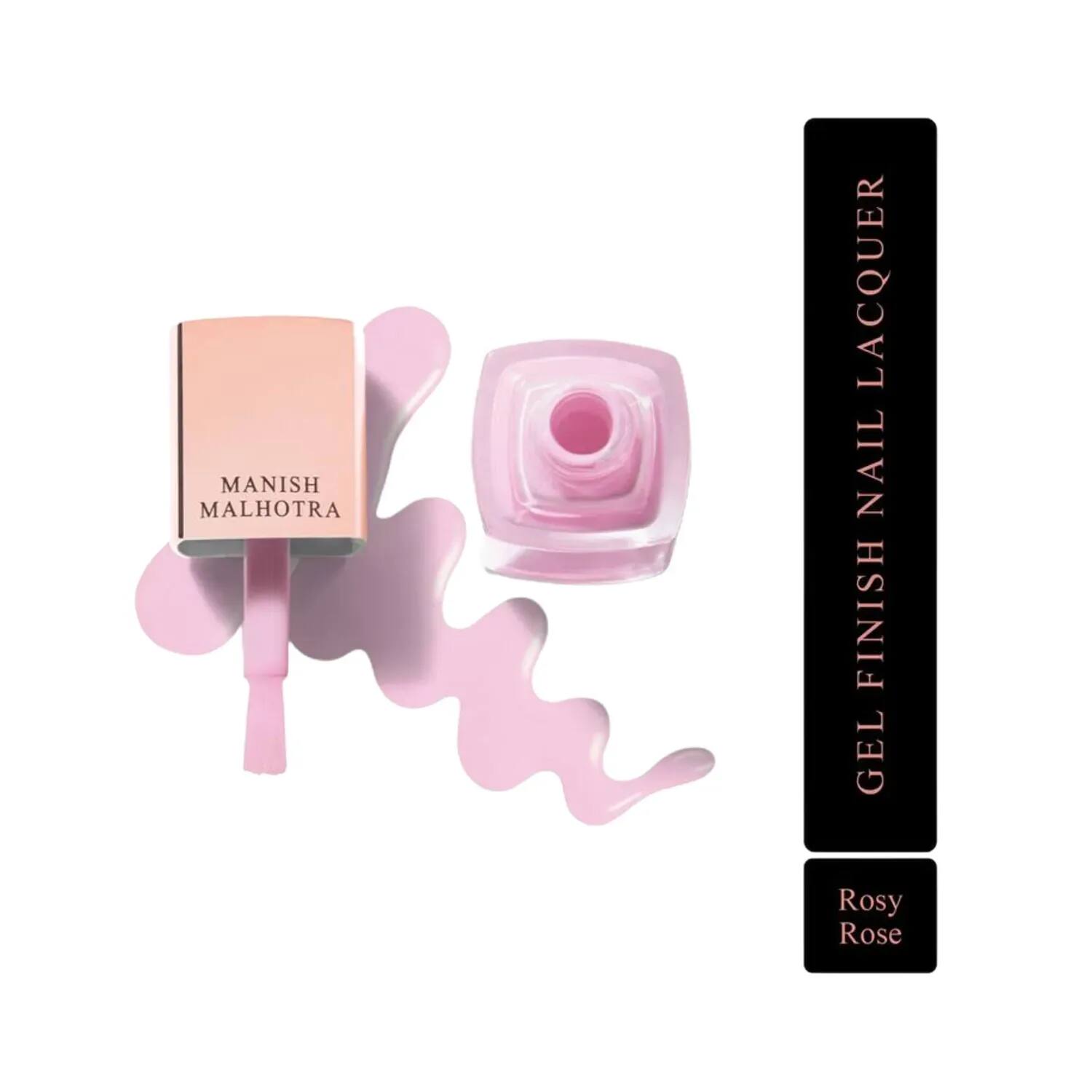 MyGlamm | MyGlamm Manish Malhotra Gel Finish Nail Lacquer - Rosy Rose (10ml)