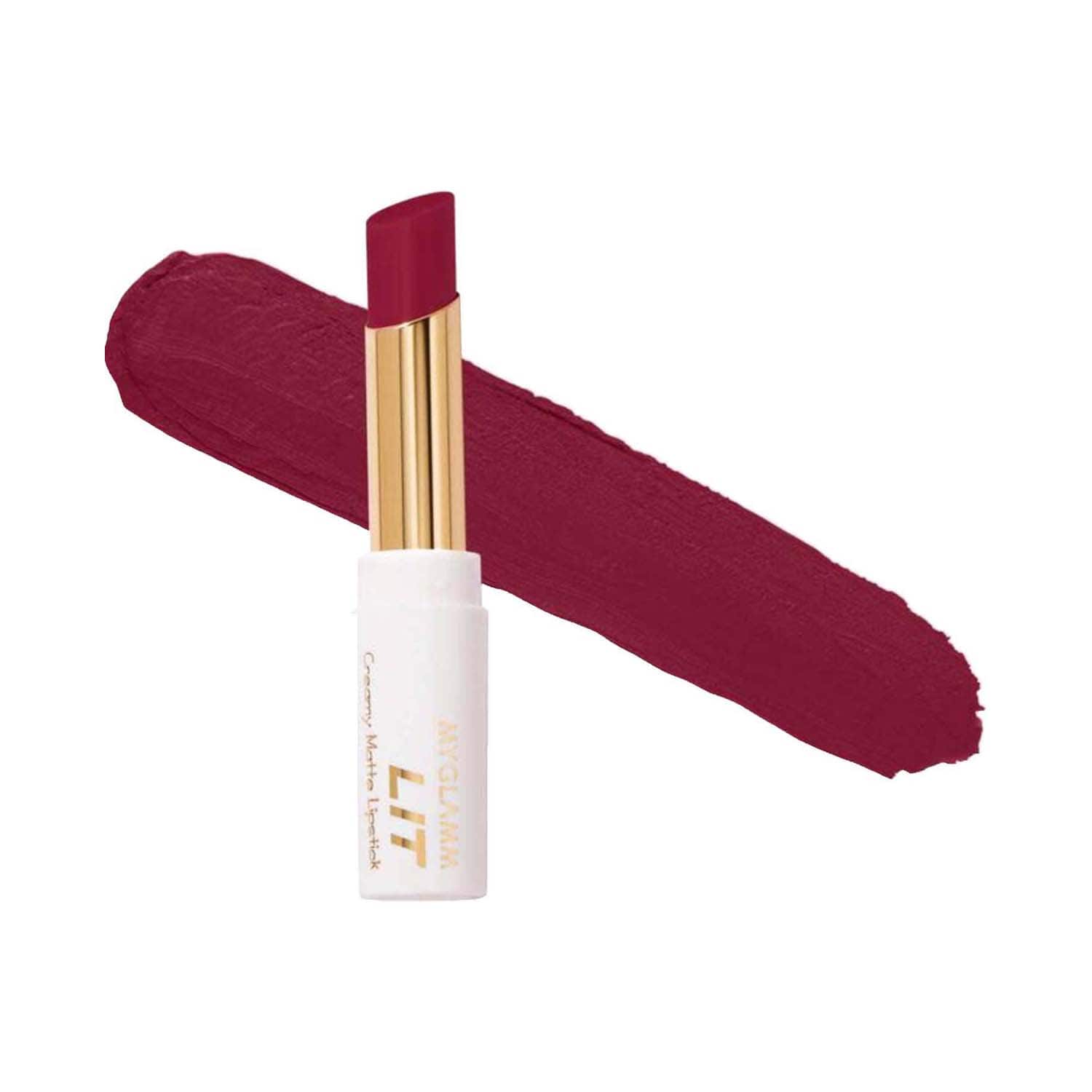 MyGlamm | MyGlamm LIT Creamy Matte Lipstick - Flirtini (3.7g)