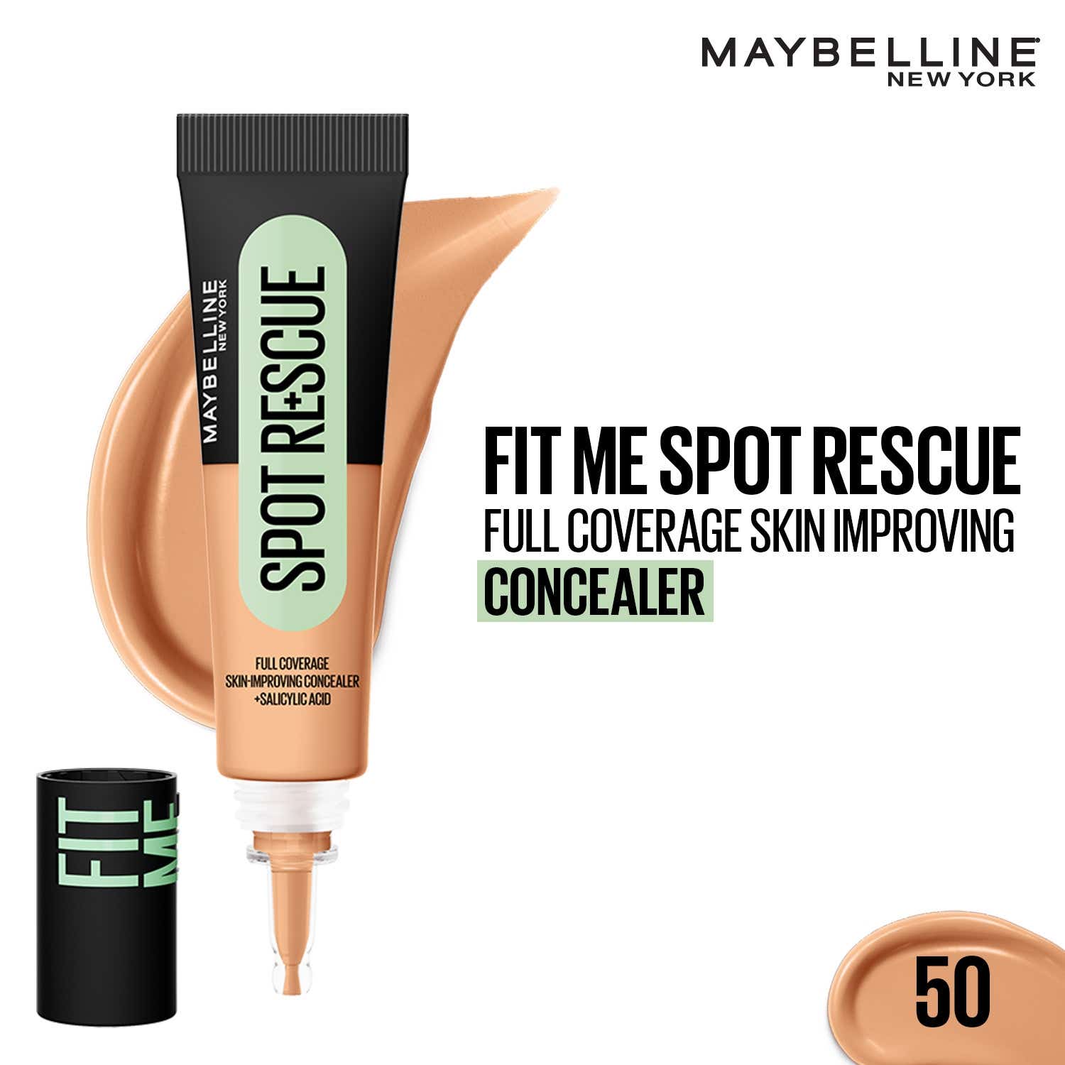 Maybelline New York | Maybelline New York Fit Me Spot Rescue Full Coverage Concealer - 50 (15 ml)