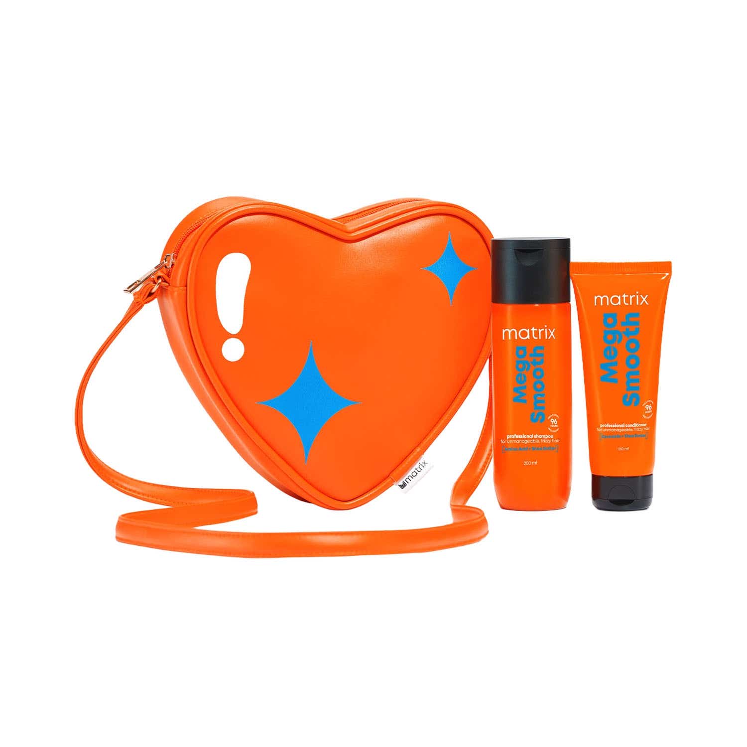 Matrix | Matrix Mega Smooth Shampoo & Conditioner Combo For Frizzy Unmanageable Hair With Bag (3 pcs)
