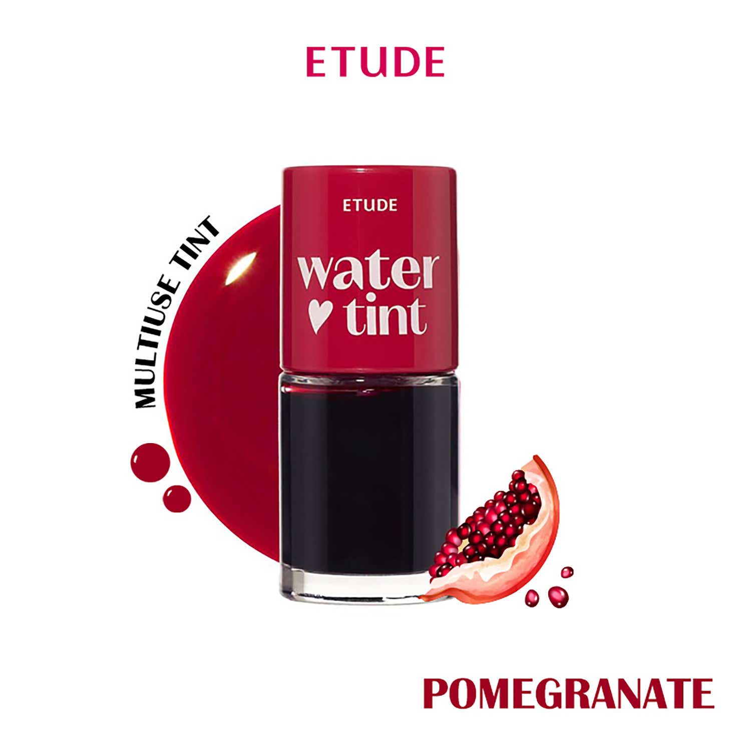 Etude | Etude Dear Darling Water Gel Lip and Cheek Tint Lipstick - 06 Pomegranate Ade (9 g)