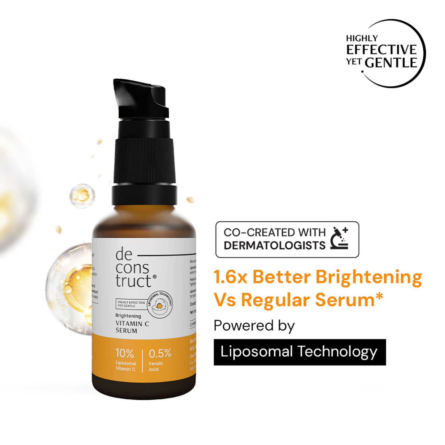 Deconstruct 10% Vitamin C Serum For Brightening Liposomal Technology For Visible Glow (30 ml)