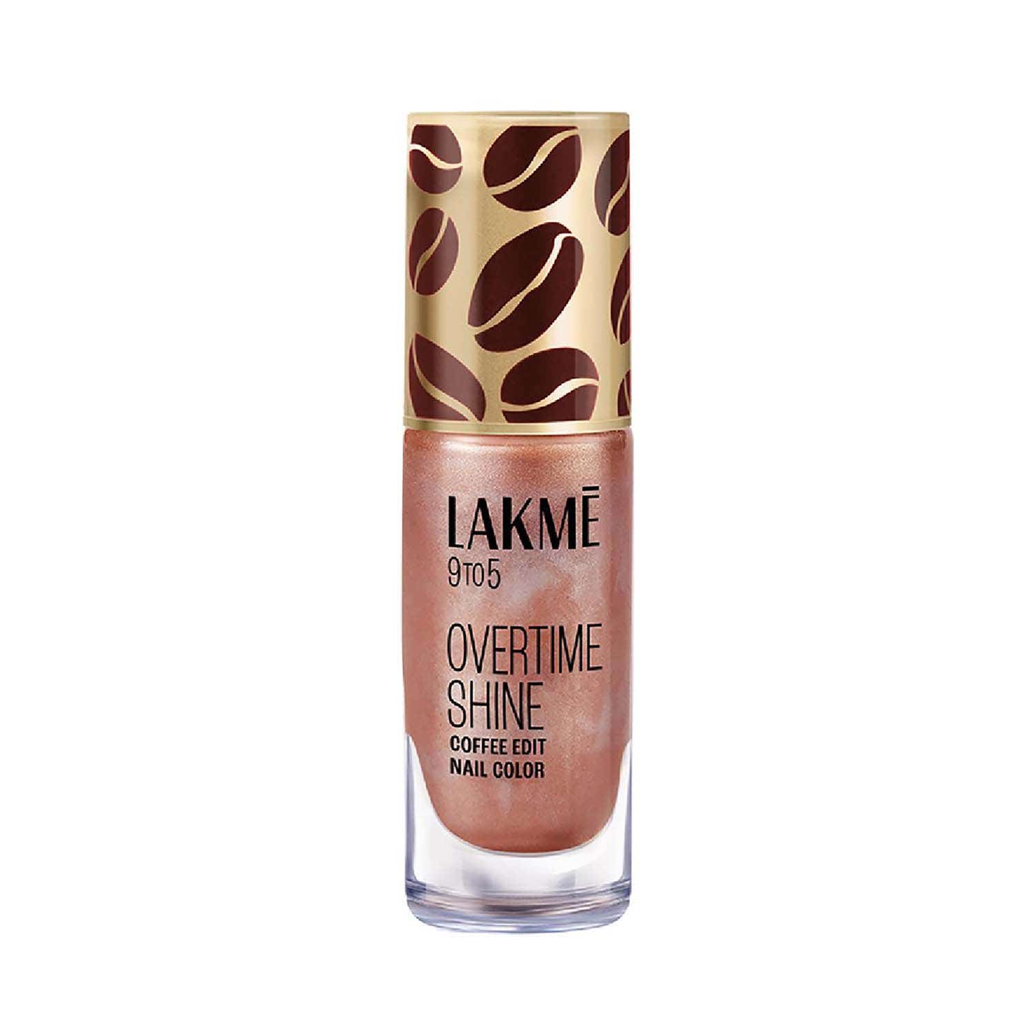 Lakme | Lakme 9 to 5 Overtime Shine Nail Polish Coffee Edit - 12 Toffee Crunch (6 ml)