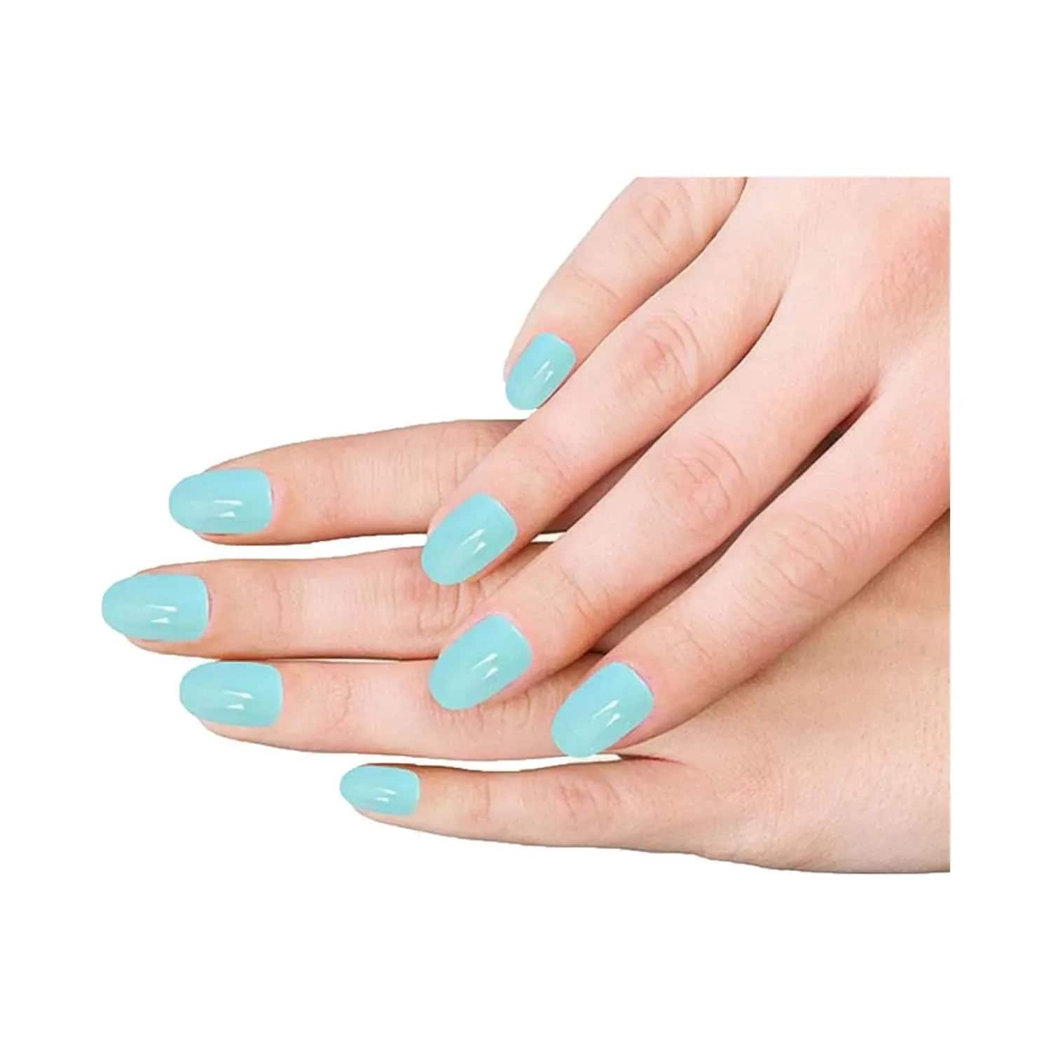 Nails On Board | Nails On Board Handmade Press On Gel Nails - Pastle Aqua Blue Small (50 g)