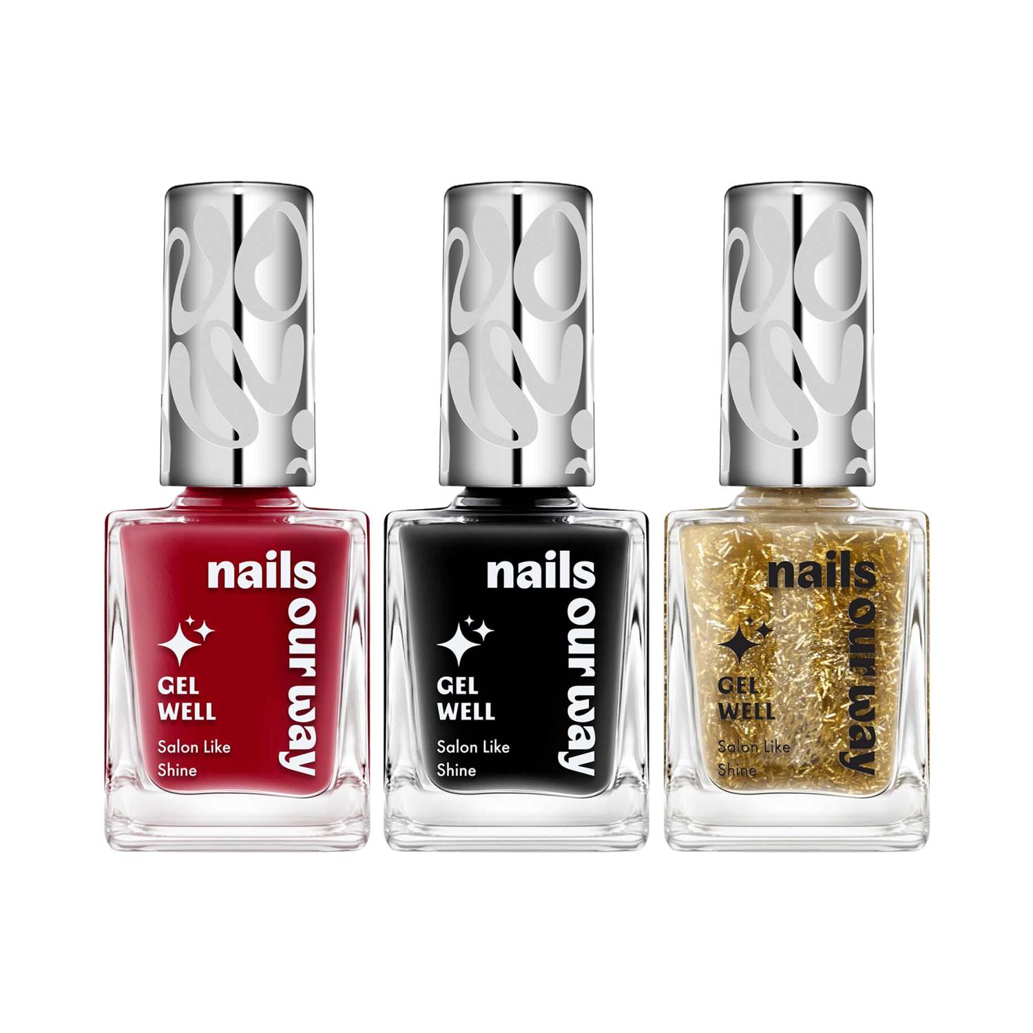 Nails Our Way | Nails Our Way Gel Well Nail Enamel Date Night Combo - Pk3