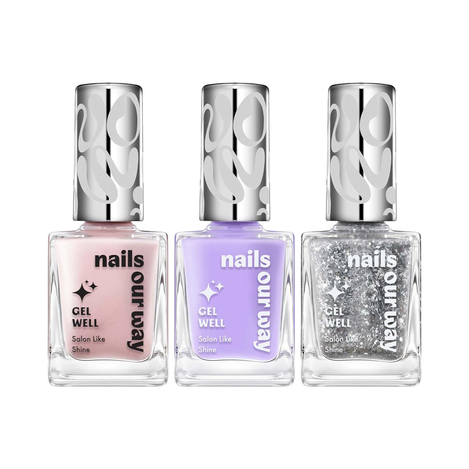 Nails Our Way | Nails Our Way Gel Well Nail Enamel Perfect Love Combo - Pk3