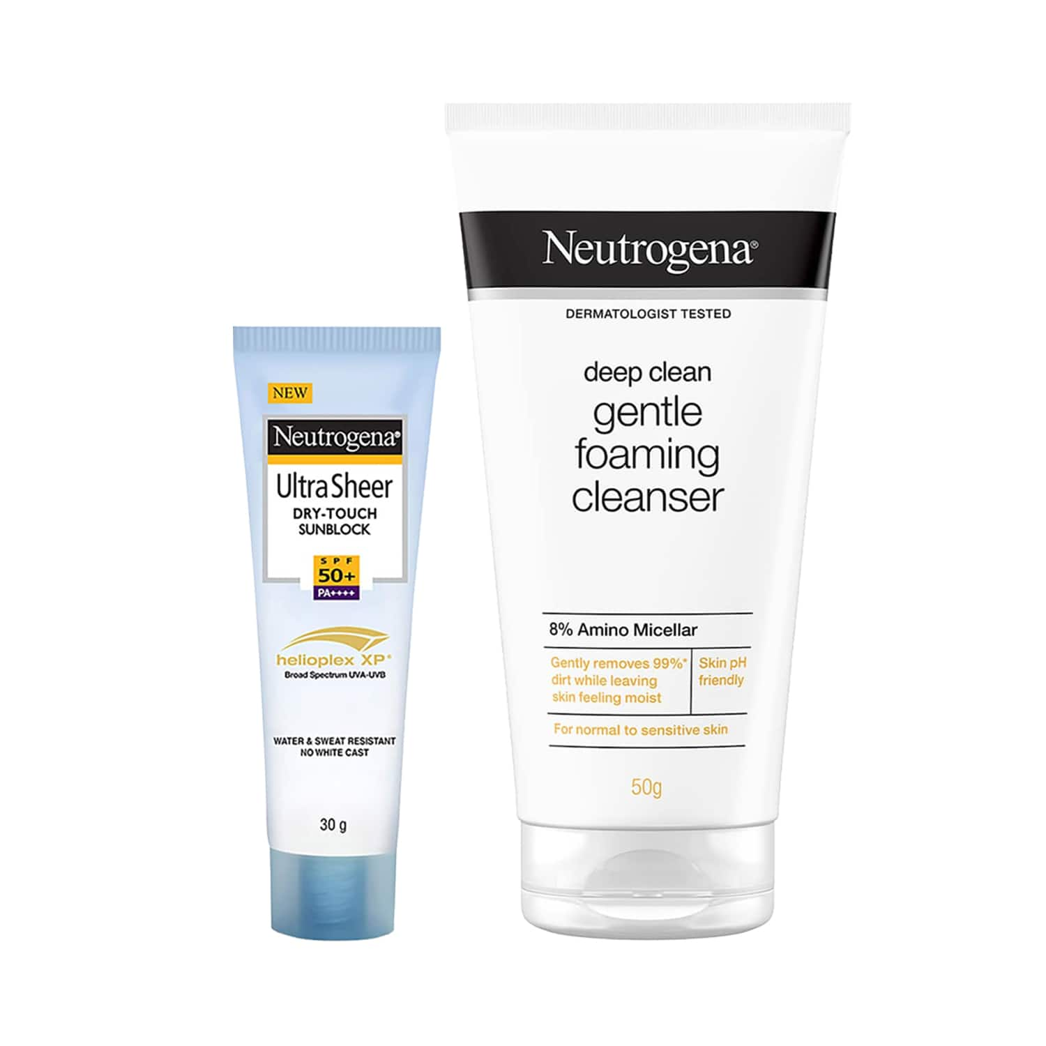 Neutrogena | Neutrogena Gentle Cleanser+ Sun Protection Duo Combo