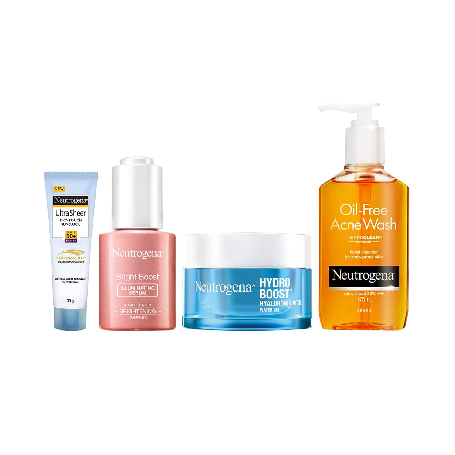 Neutrogena | Neutrogena CSMS Face Wash + Face Serum + Moisturizer + Sunscreen Combo