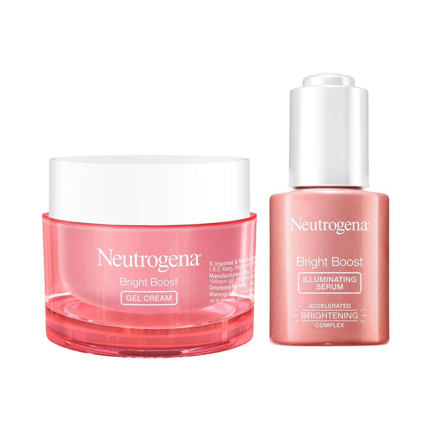 Neutrogena | Neutrogena Bright Boost Face Moisturizer + Illuminating Face Serum Combo