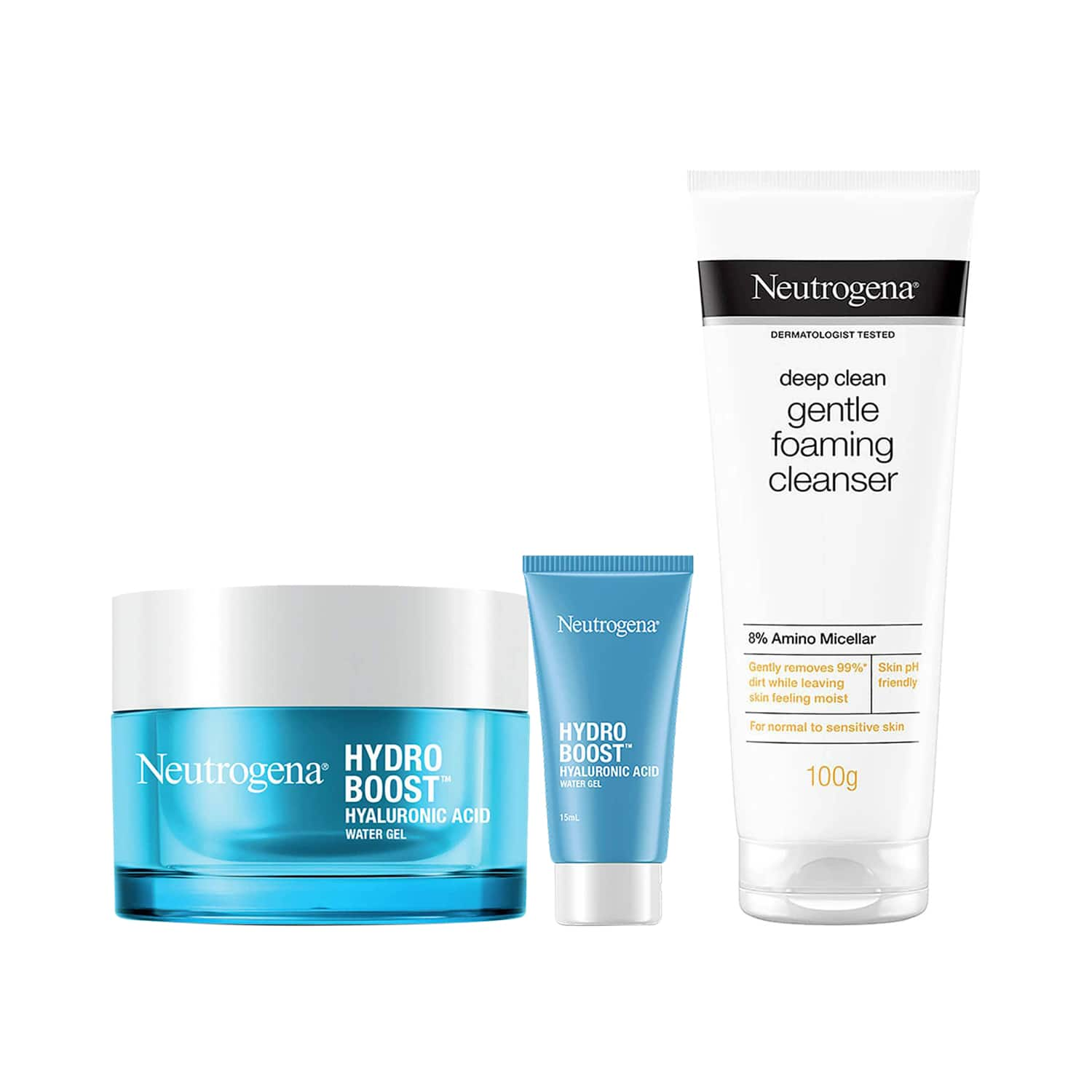 Neutrogena | Gentle Cleanser +  Hyaluronic acid Moisturize Duo Combo