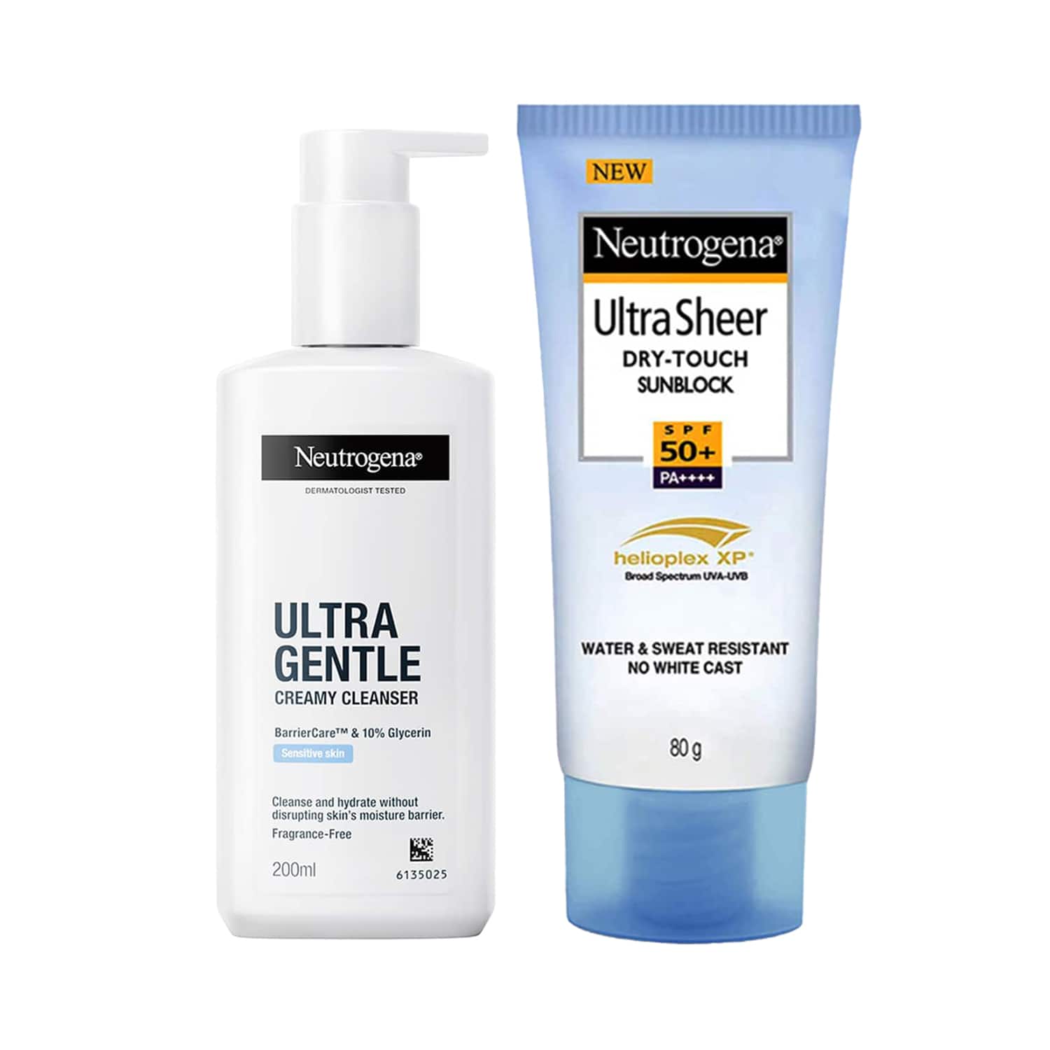 Neutrogena | Neutrogena Ultra Gentle Creamy Cleanser and Ultrasheer Sun Protection Combo