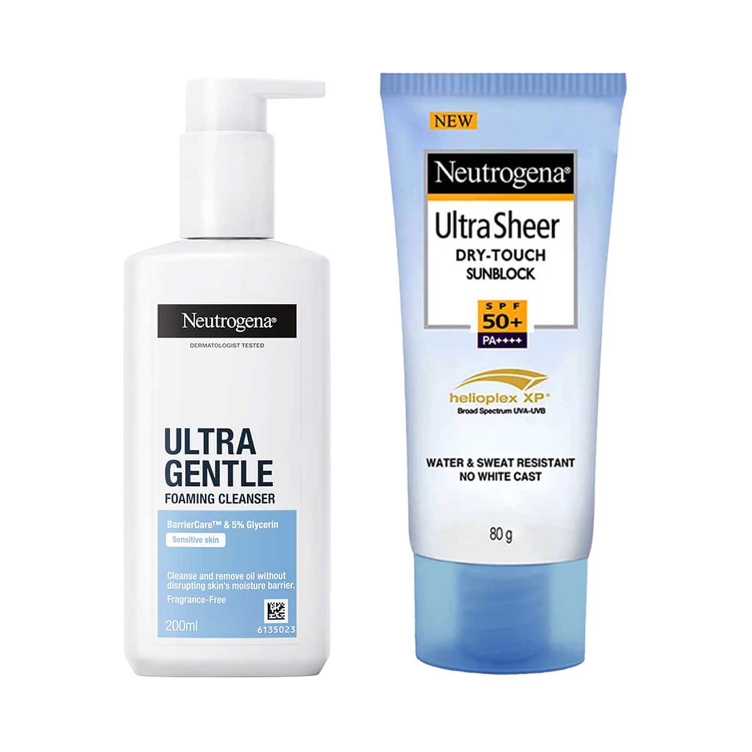 Neutrogena | Neutrogena Ultra Gentle Forming Cleanser and Ultrasheer Sun Protection Combo