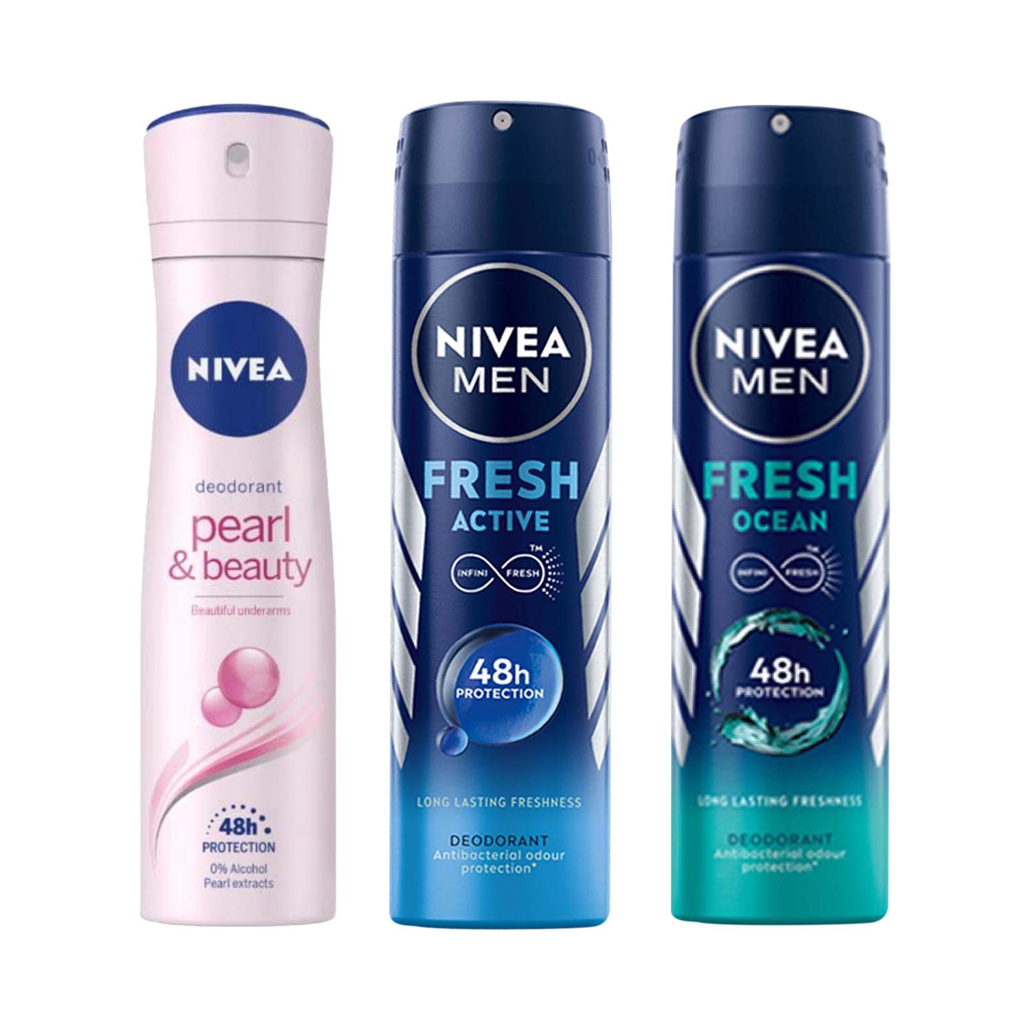 Nivea | Nivea Men & Women Deodorant Combo