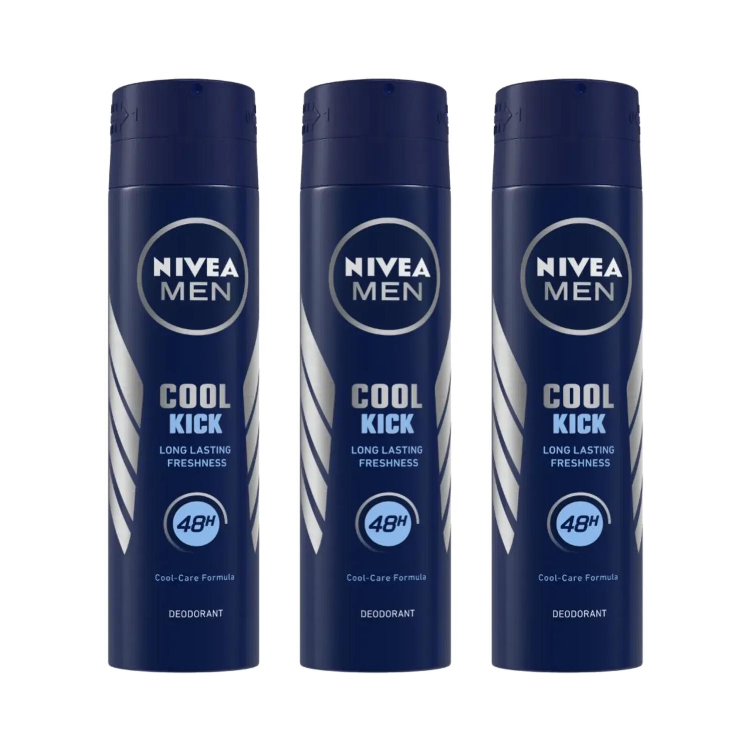 Nivea | Nivea Deo Cool Kick (150 ml) (Pack Of 3) Combo