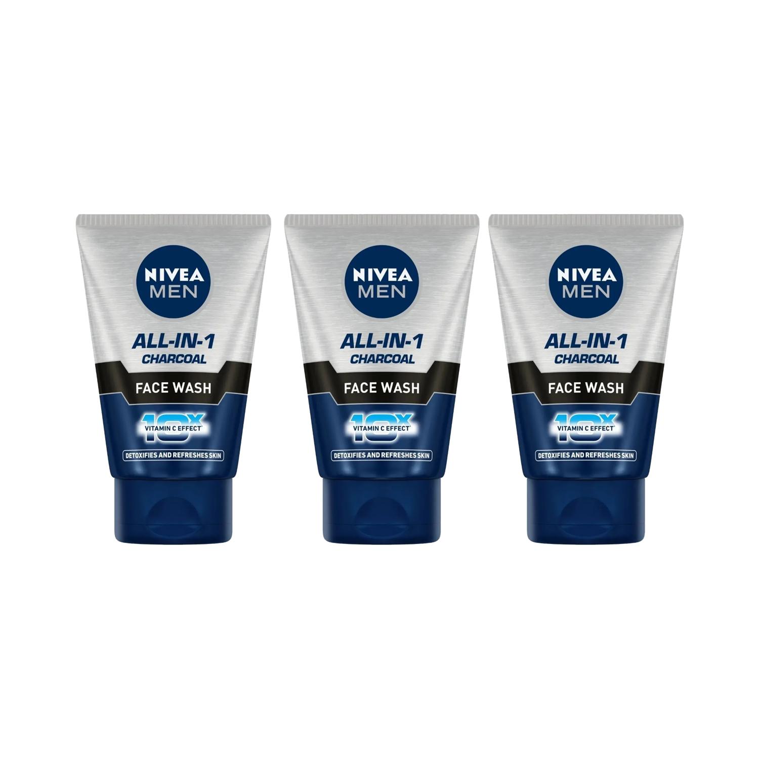 Nivea | Nivea Men All In 1 Facewash (100 g) (Pack Of 3) Combo