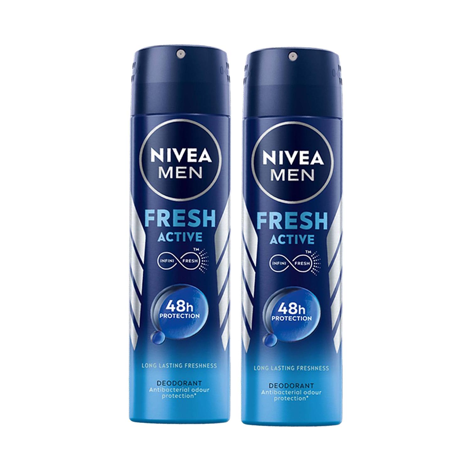 Nivea | Nivea Fresh Active Deodorant Spray Combo