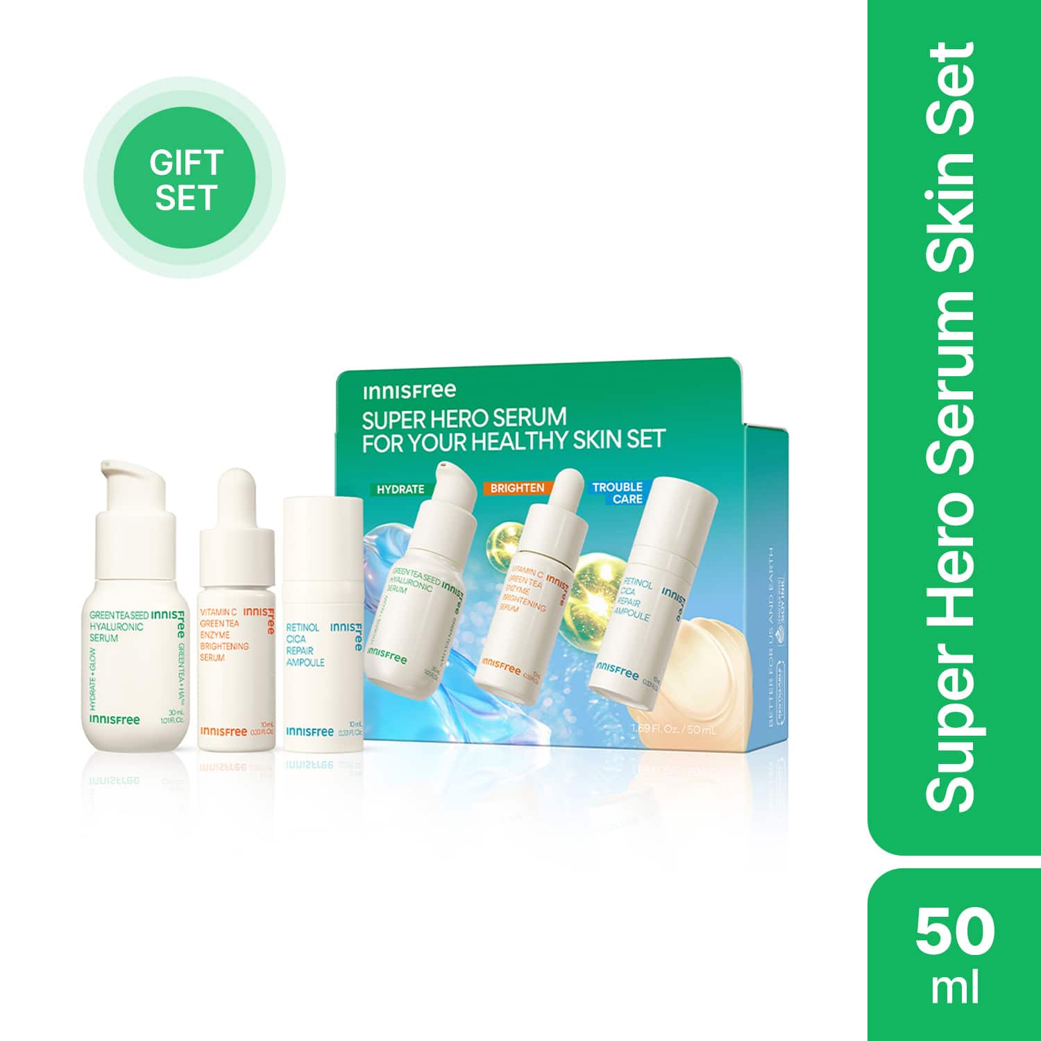 Innisfree | Innisfree Super Hero Serum For Your Healthy Skin Set (3Pcs)