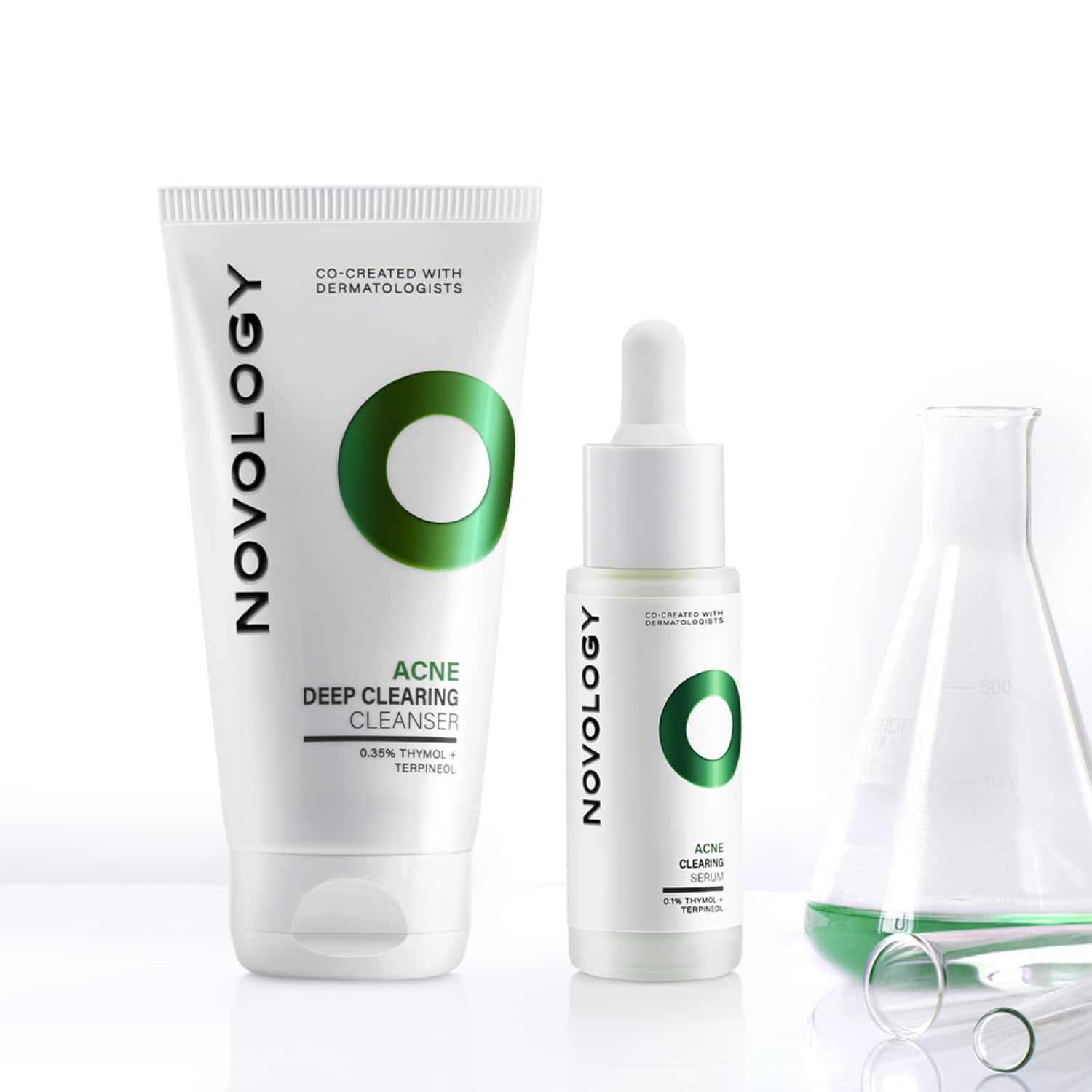 Novology | Novology Acne Reduction Cleanser + Acne Reduction Serum Combo