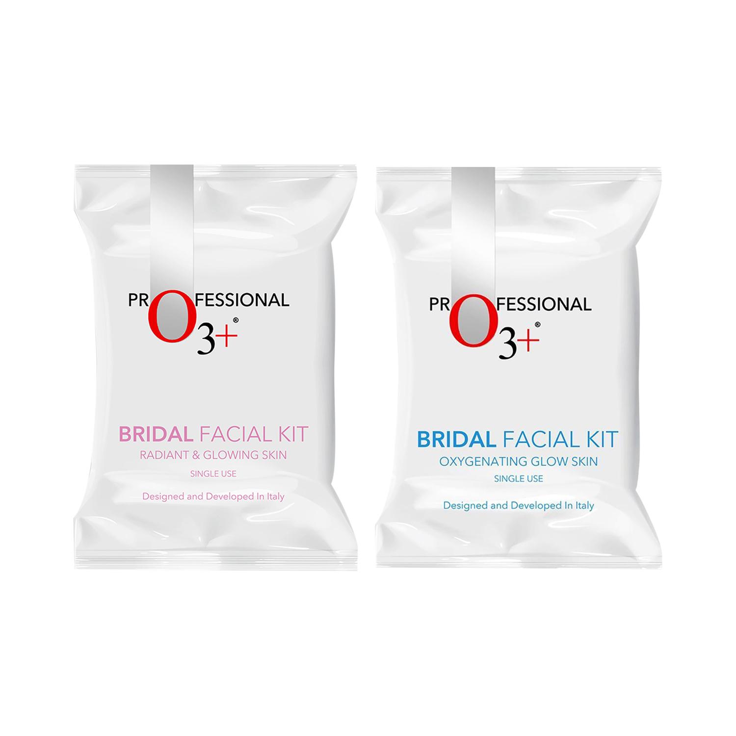 O3+ | O3+ Bridal Facial Kit - Radiant & Glowing Skin & Bridal Glow Skin Facial Kit - (81g) Combo