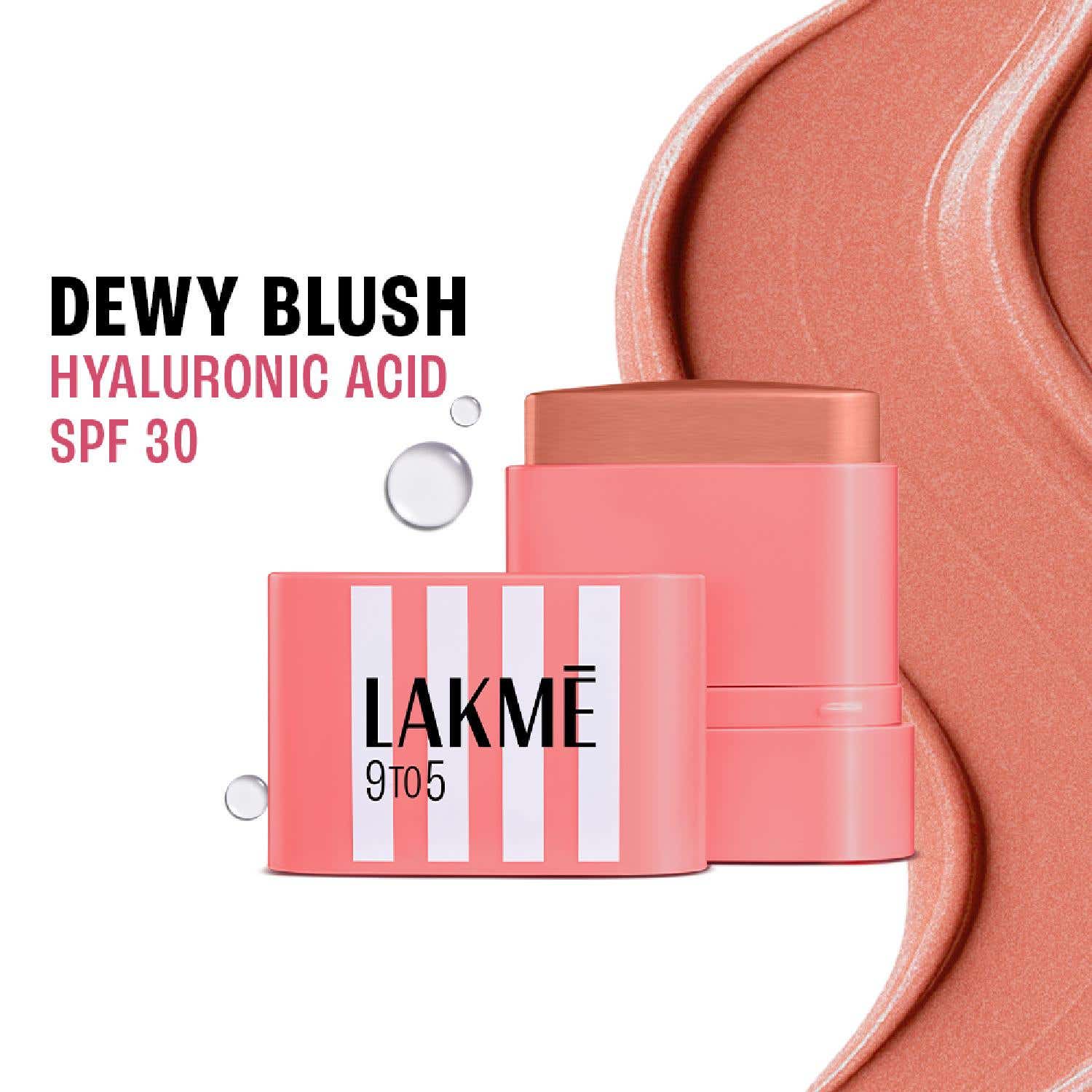 Lakme | Lakme 9to5 Hya Beach Edit SPF Blush,Creamy Texture,Travelfriendly - Pink Afterhours (8.6 g)